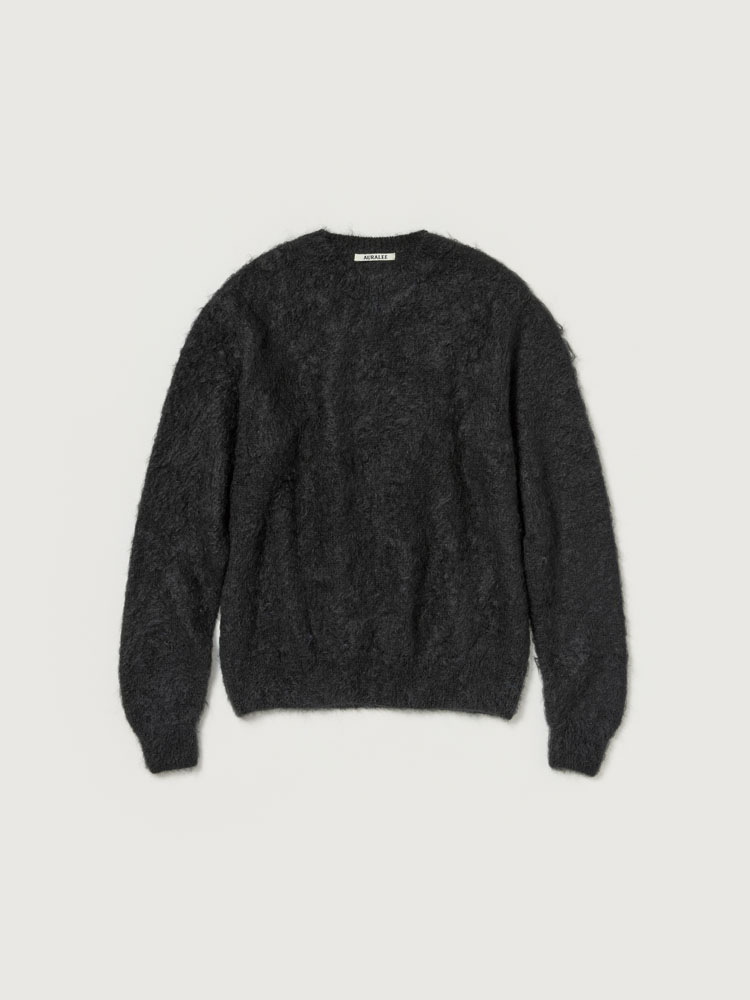 BRUSHED SUPER KID MOHAIR KNIT P/O - AURALEE Official Website