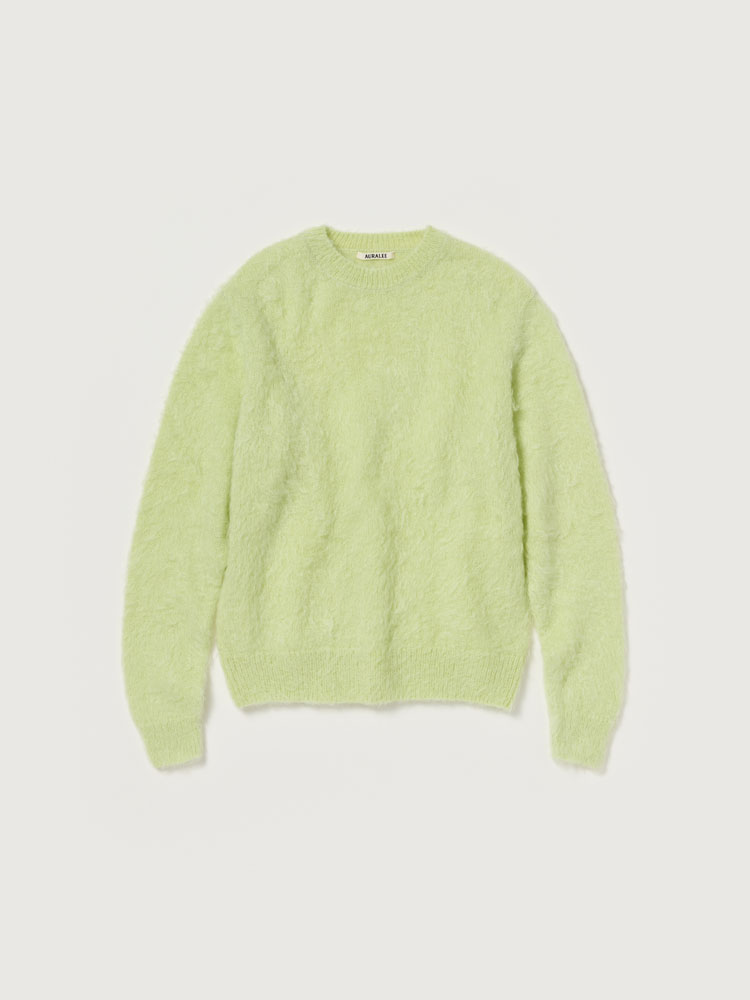 BRUSHED SUPER KID MOHAIR KNIT P/O - AURALEE Official Website