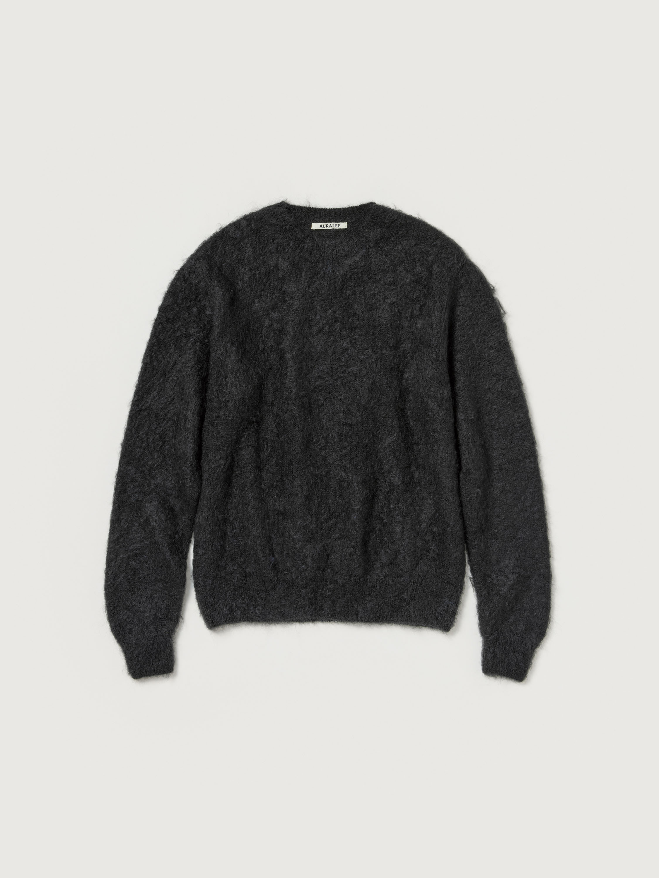 BRUSHED SUPER KID MOHAIR KNIT P/O 詳細画像 INK BLACK 1