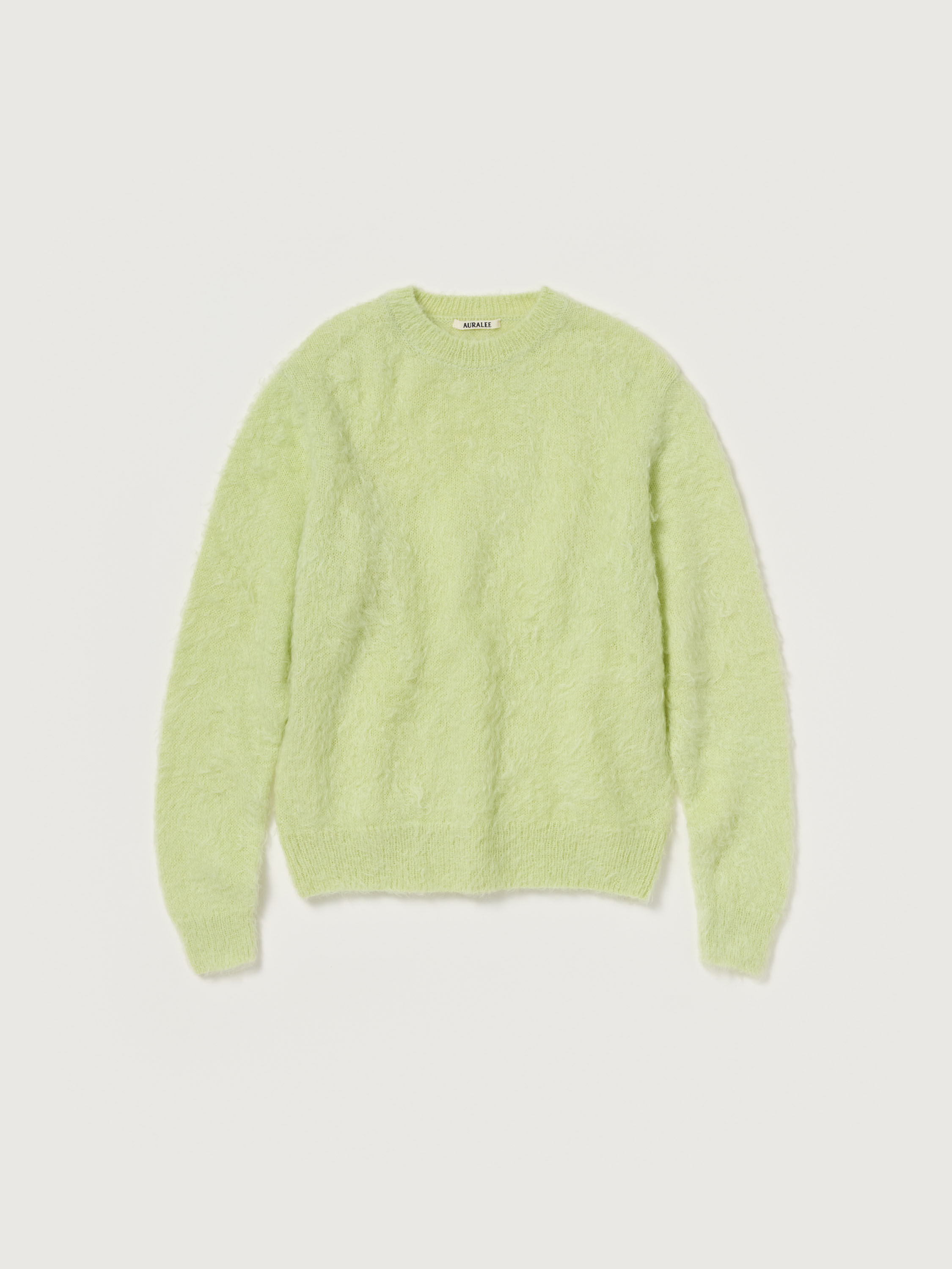 BRUSHED SUPER KID MOHAIR KNIT P/O 詳細画像 LIGHT LIME 1