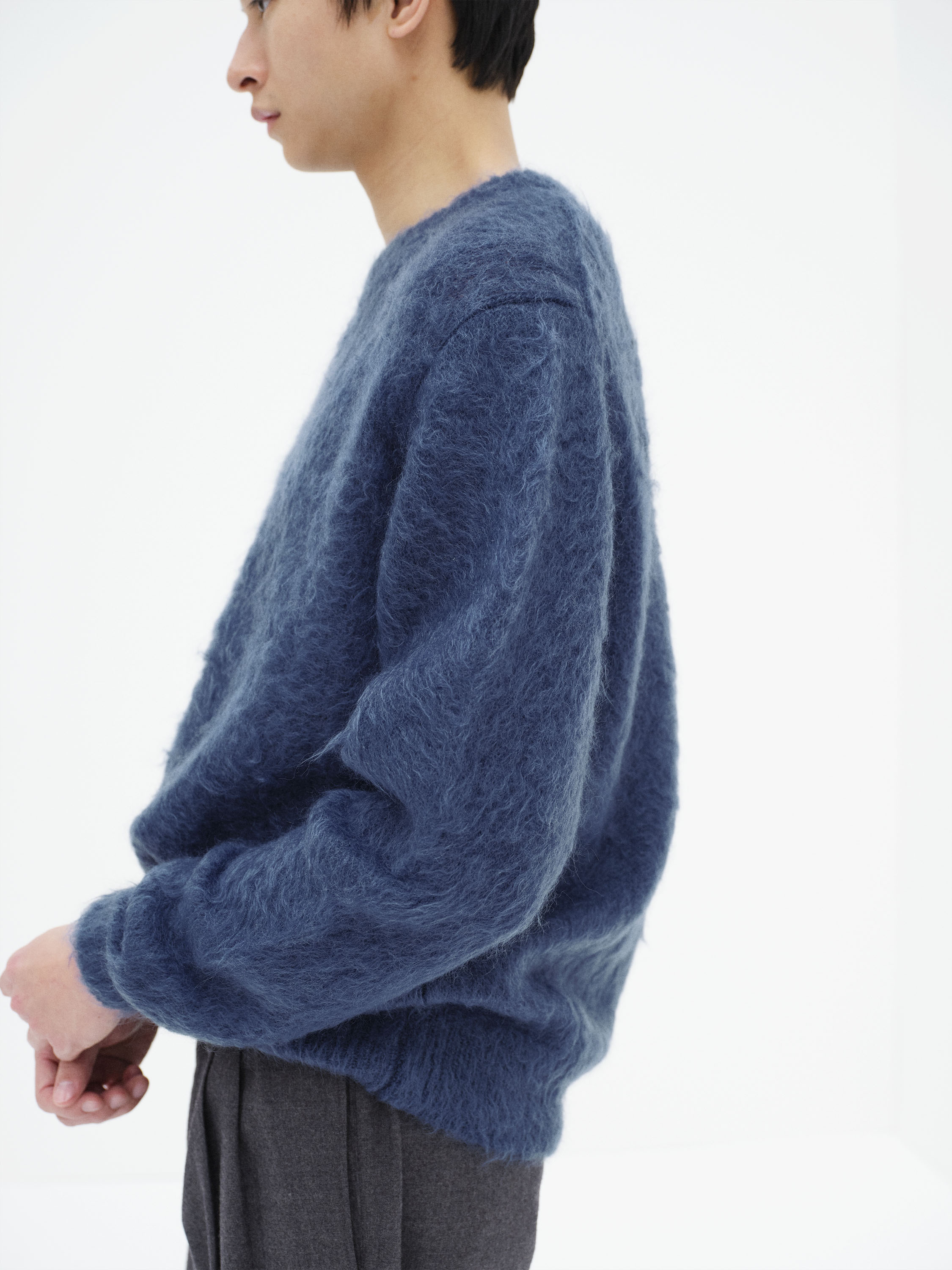 AURALLE スーパーキッドモヘヤ BRUSHED SUPER KID MOHAIR KNIT P/O - AURALEE Official Website