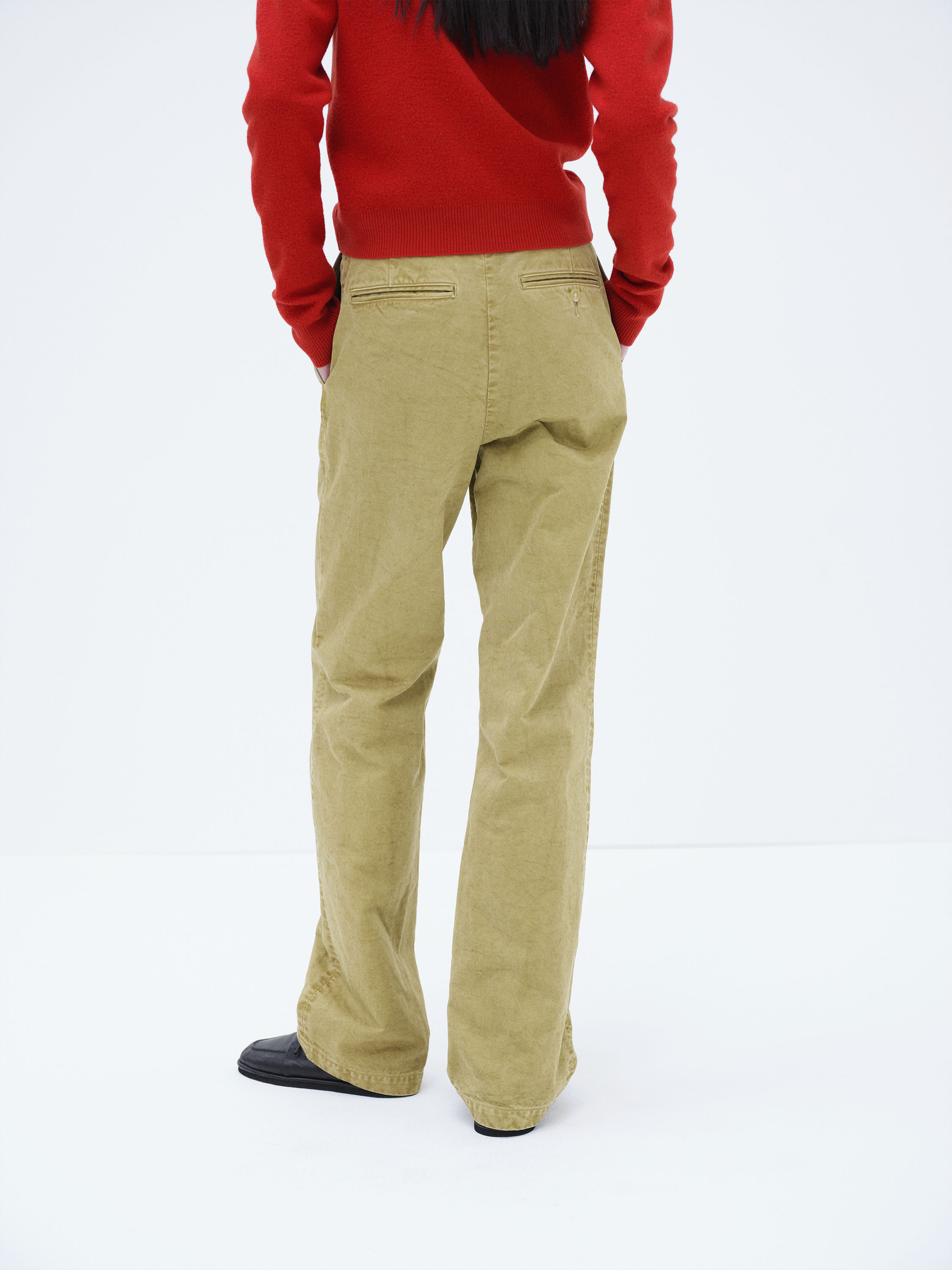 GARMENT-DYED FINX CHINO PANTS 詳細画像 LIGHT BEIGE 4