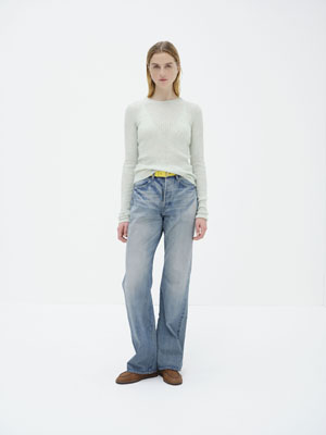 SELVEDGE FADED HEAVY DENIM PANTS