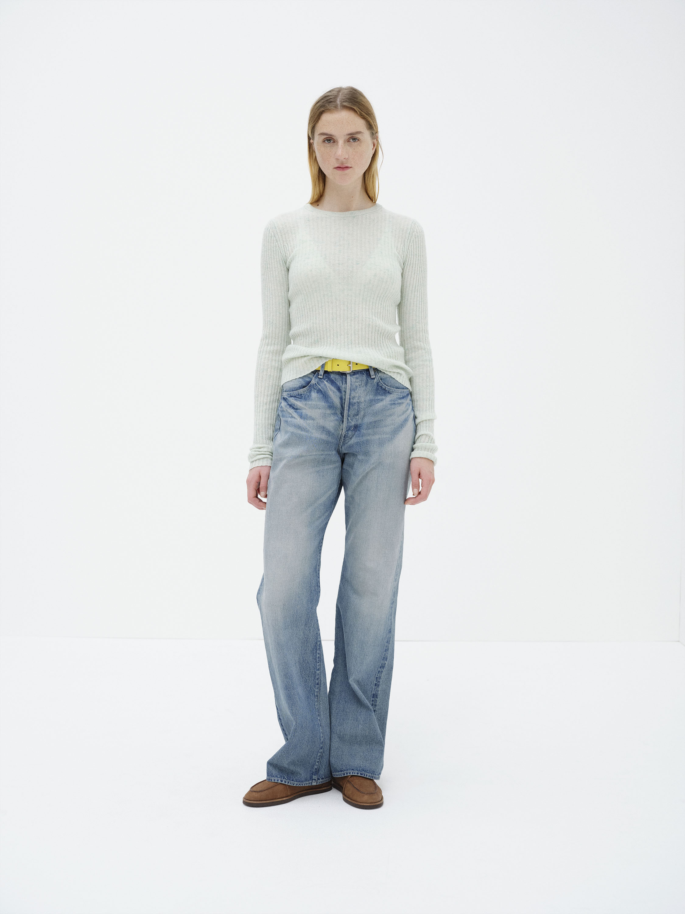 SELVEDGE FADED HEAVY DENIM PANTS - AURALEE Official Website