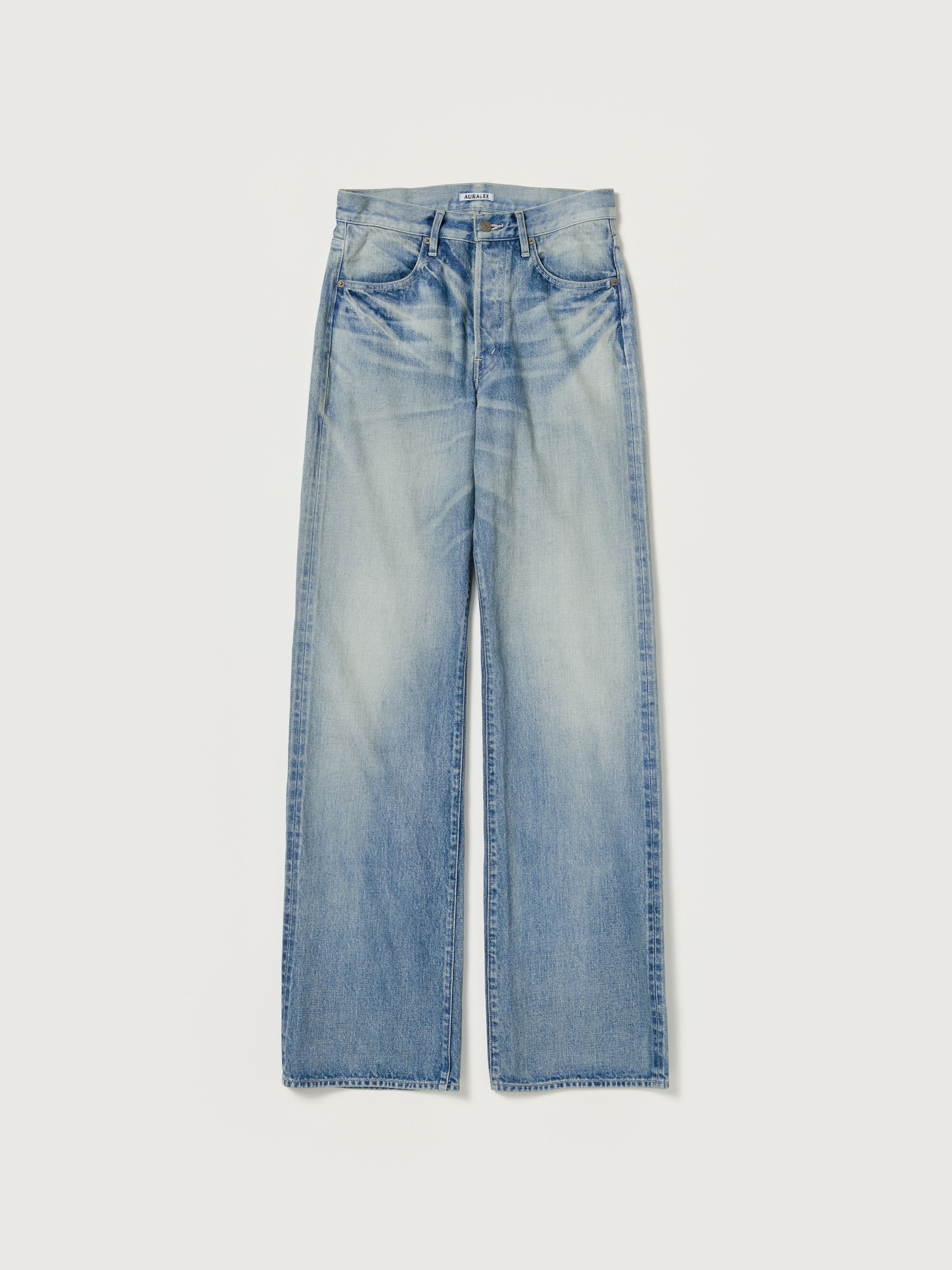 SELVEDGE FADED HEAVY DENIM PANTS - AURALEE Official Website