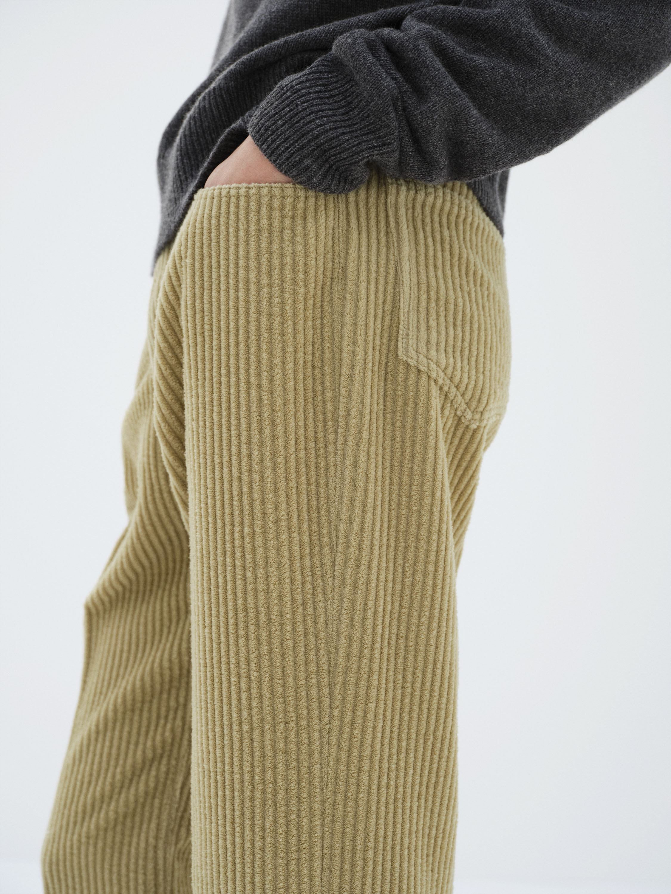 WOOL CASHMERE CORDUROY 5P PANTS 詳細画像 CAMEL BEIGE 3