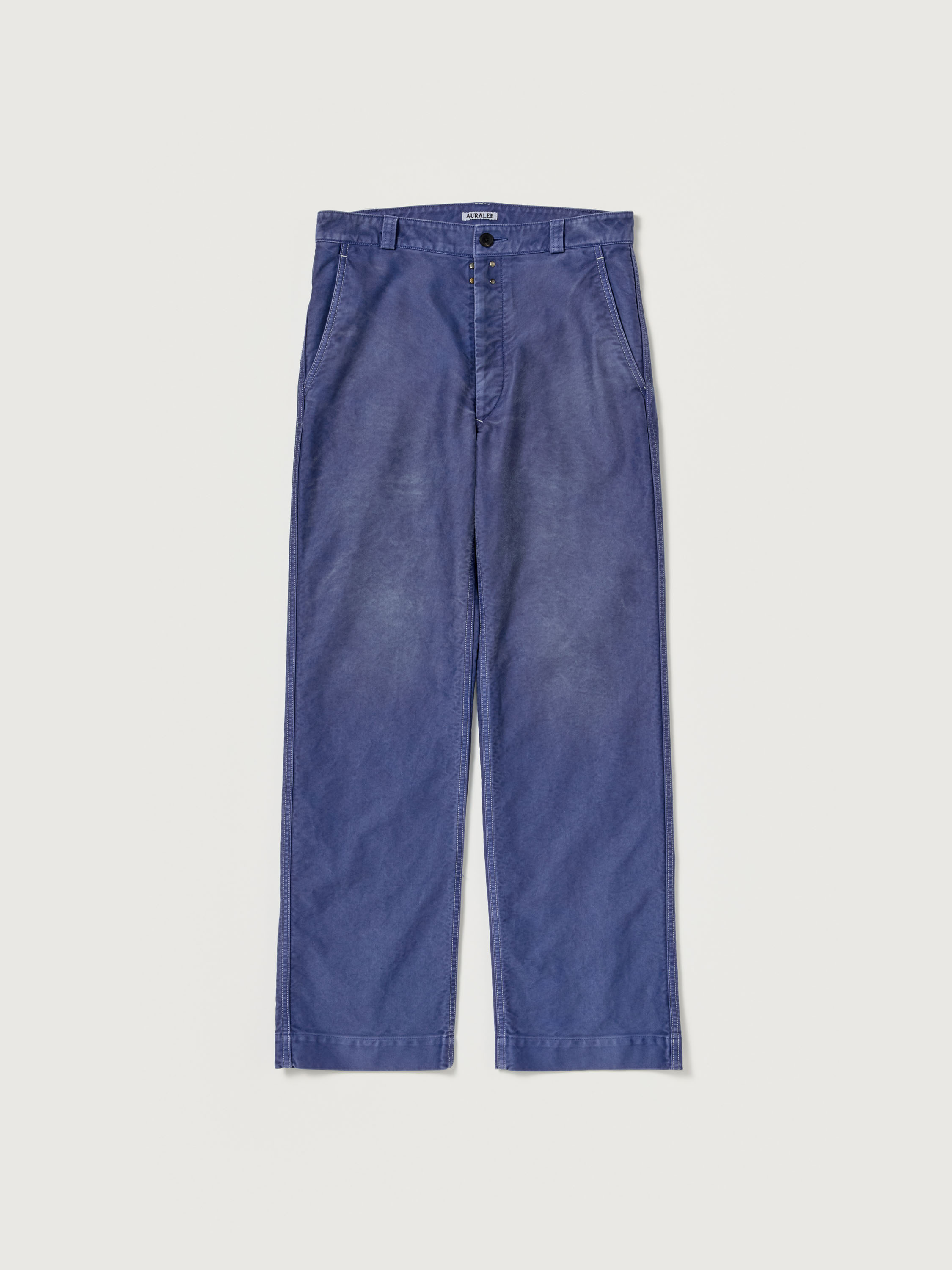 GARMENT-DYED ORGANIC COTTON HEAVY MOLESKIN PANTS 詳細画像 FADED NAVY 1