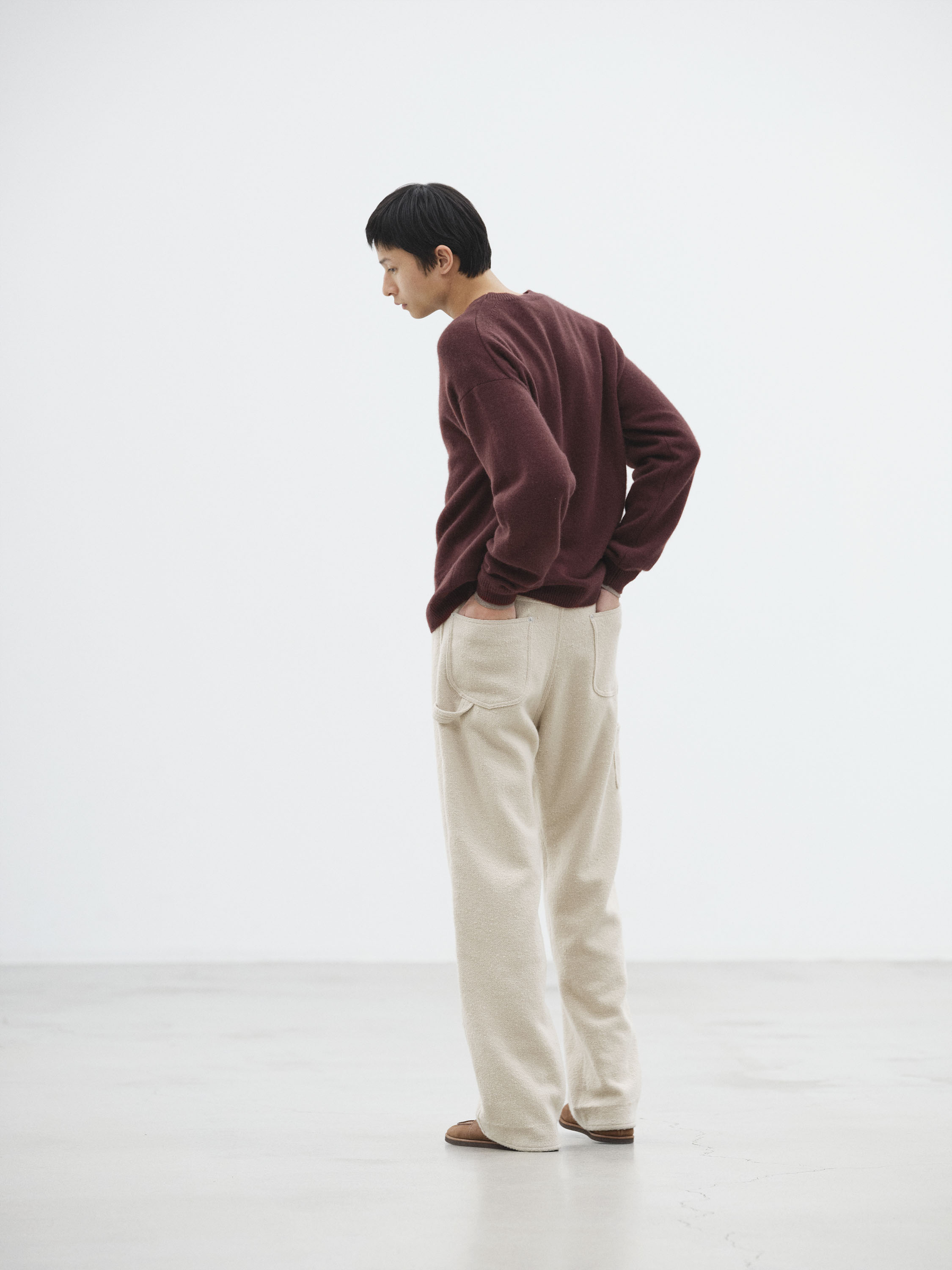 HOMESPUN TWEED PAINTER PANTS 詳細画像 IVORY BEIGE 4