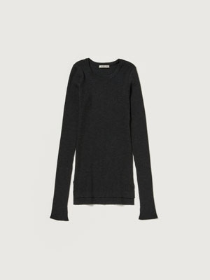 SUPER FINE WOOL HIGH GAUGE RIB KNIT P/O