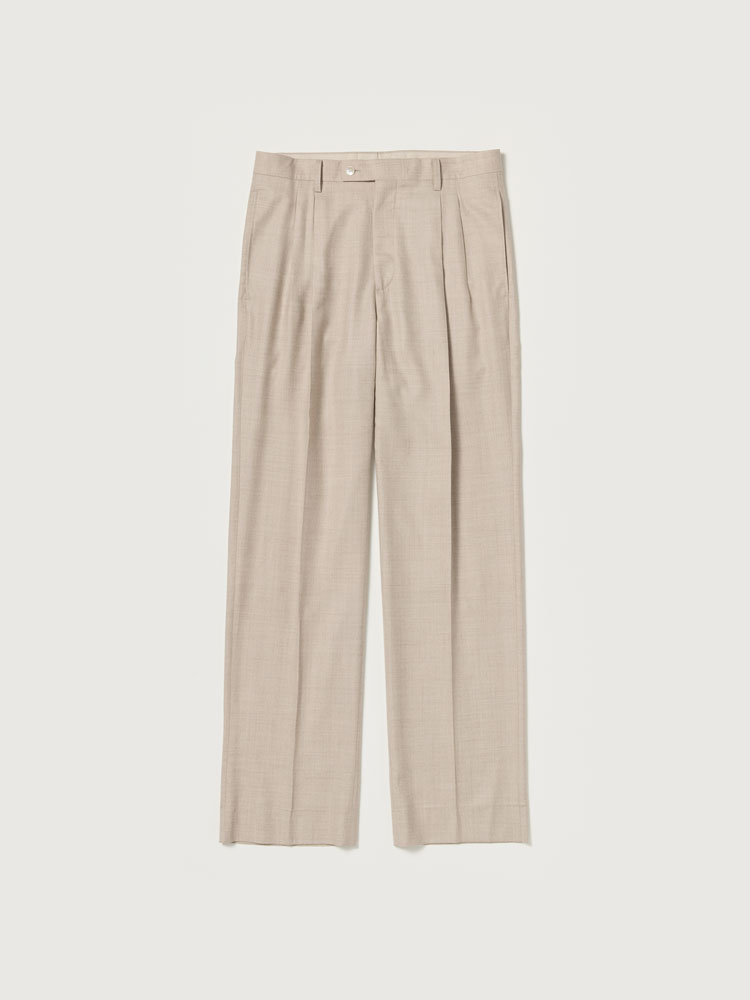 SUPER LIGHT WOOL TWO-TUCK SLACKS - AURALEE Official Website