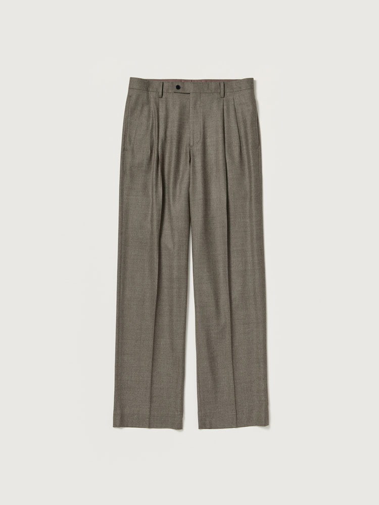 SUPER LIGHT WOOL TWO-TUCK SLACKS - AURALEE Official Website