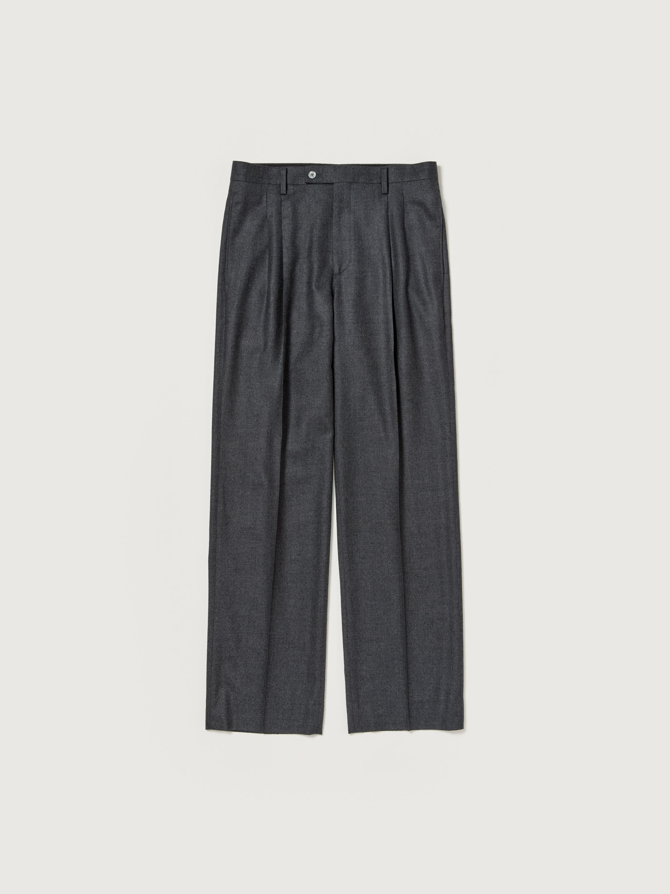 SUPER LIGHT WOOL TWO-TUCK SLACKS 詳細画像 TOP CHARCOAL 5