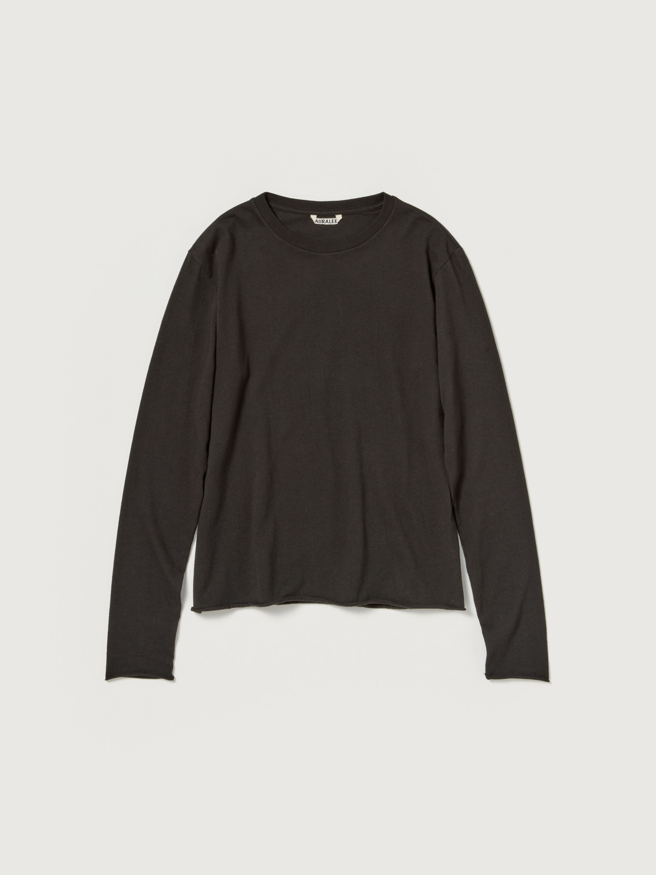 BRUSHED ORGANIC COTTON CASHMERE JERSEY L/S TEE 詳細画像 INK BLACK 1