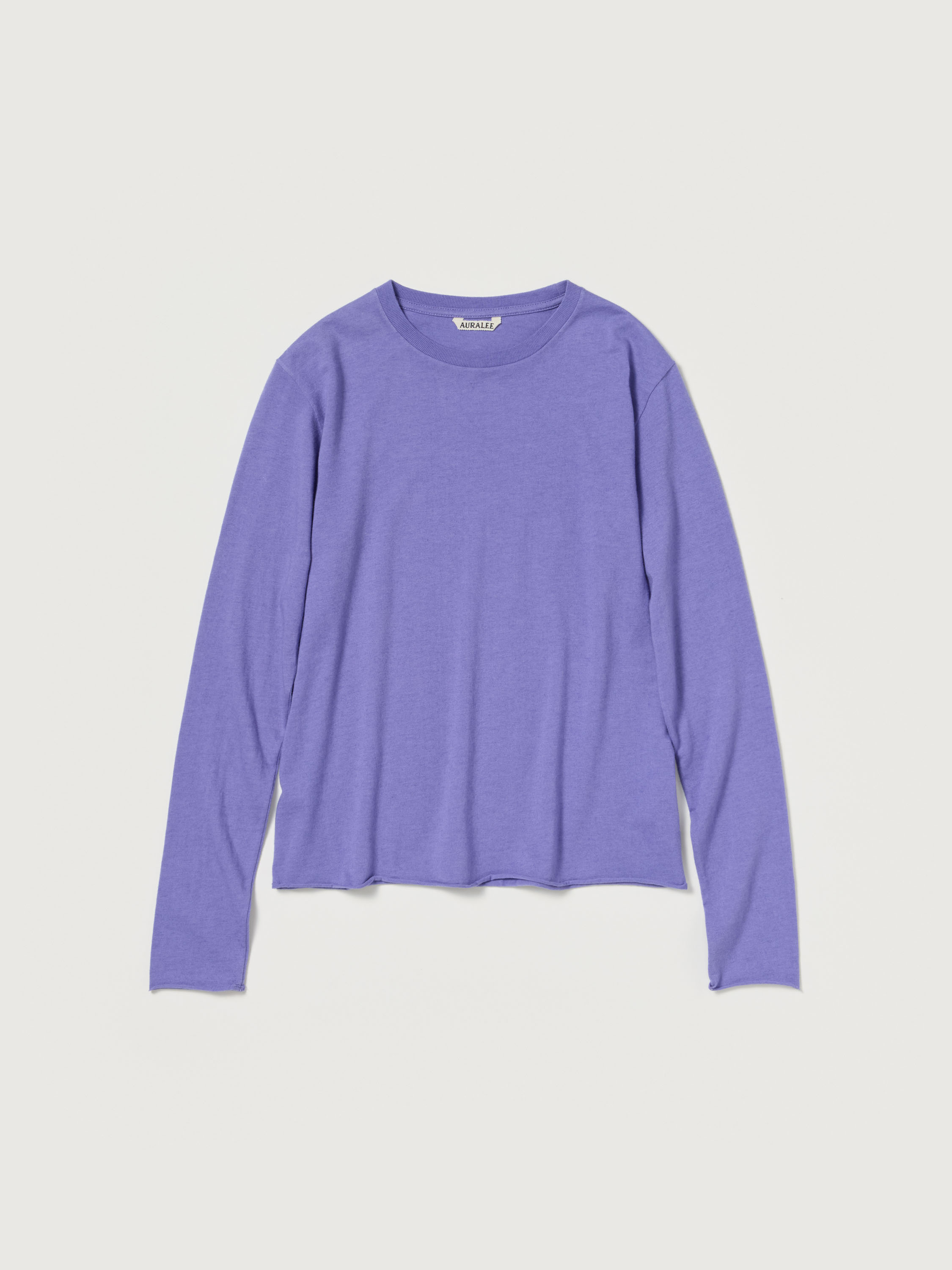BRUSHED ORGANIC COTTON CASHMERE JERSEY L/S TEE 詳細画像 LIGHT PURPLE 1
