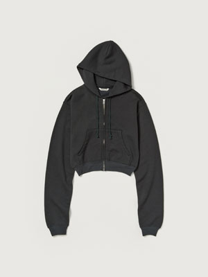 HIGH-TWIST COMPACT SWEAT ZIP PARKA