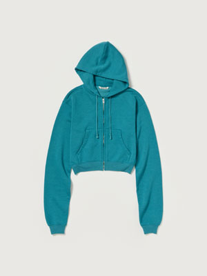 HIGH-TWIST COMPACT SWEAT ZIP PARKA