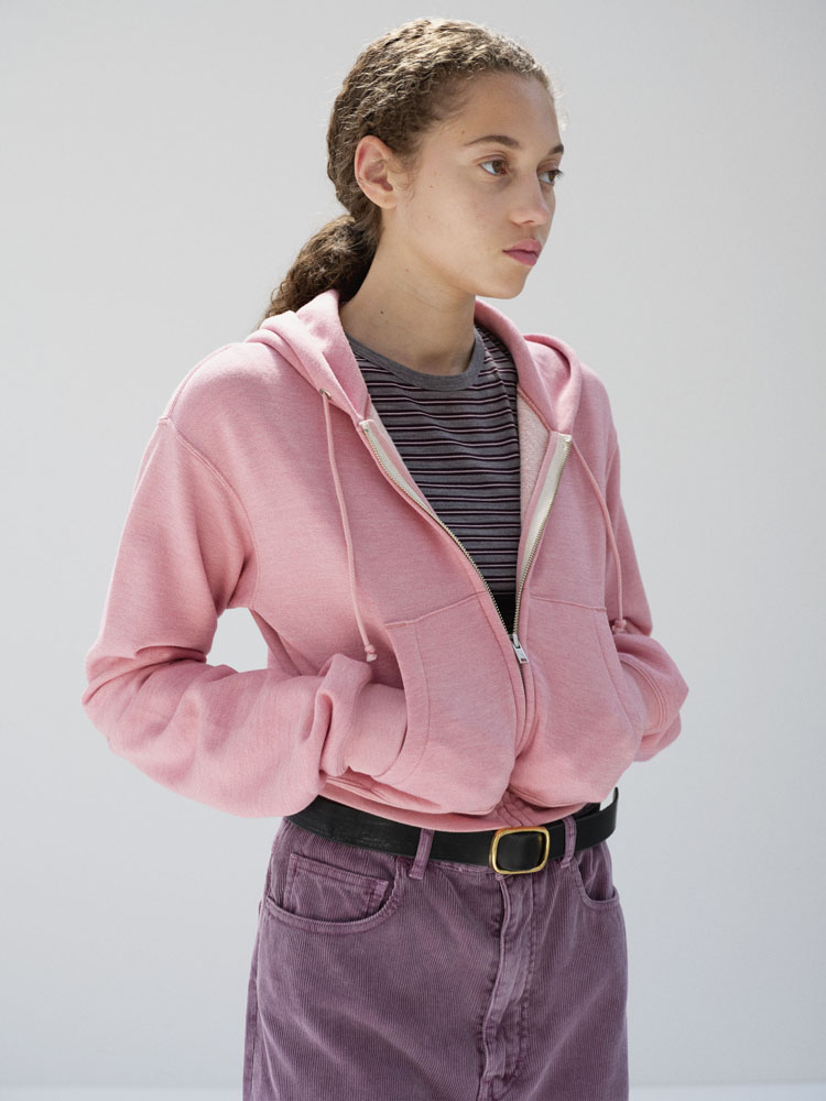 HIGH-TWIST COMPACT SWEAT ZIP PARKA