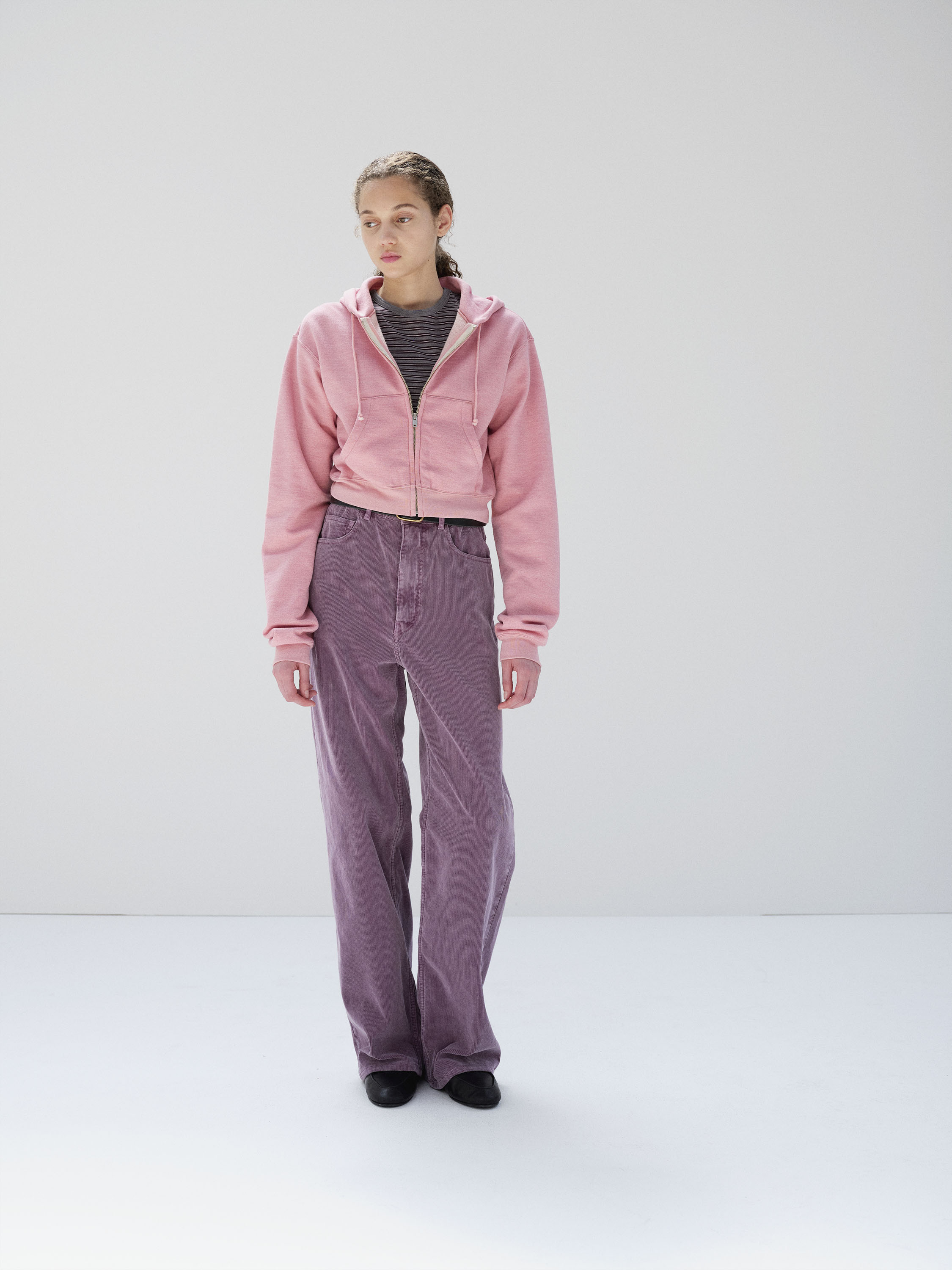 HIGH-TWIST COMPACT SWEAT ZIP PARKA 詳細画像 TOP PINK 2
