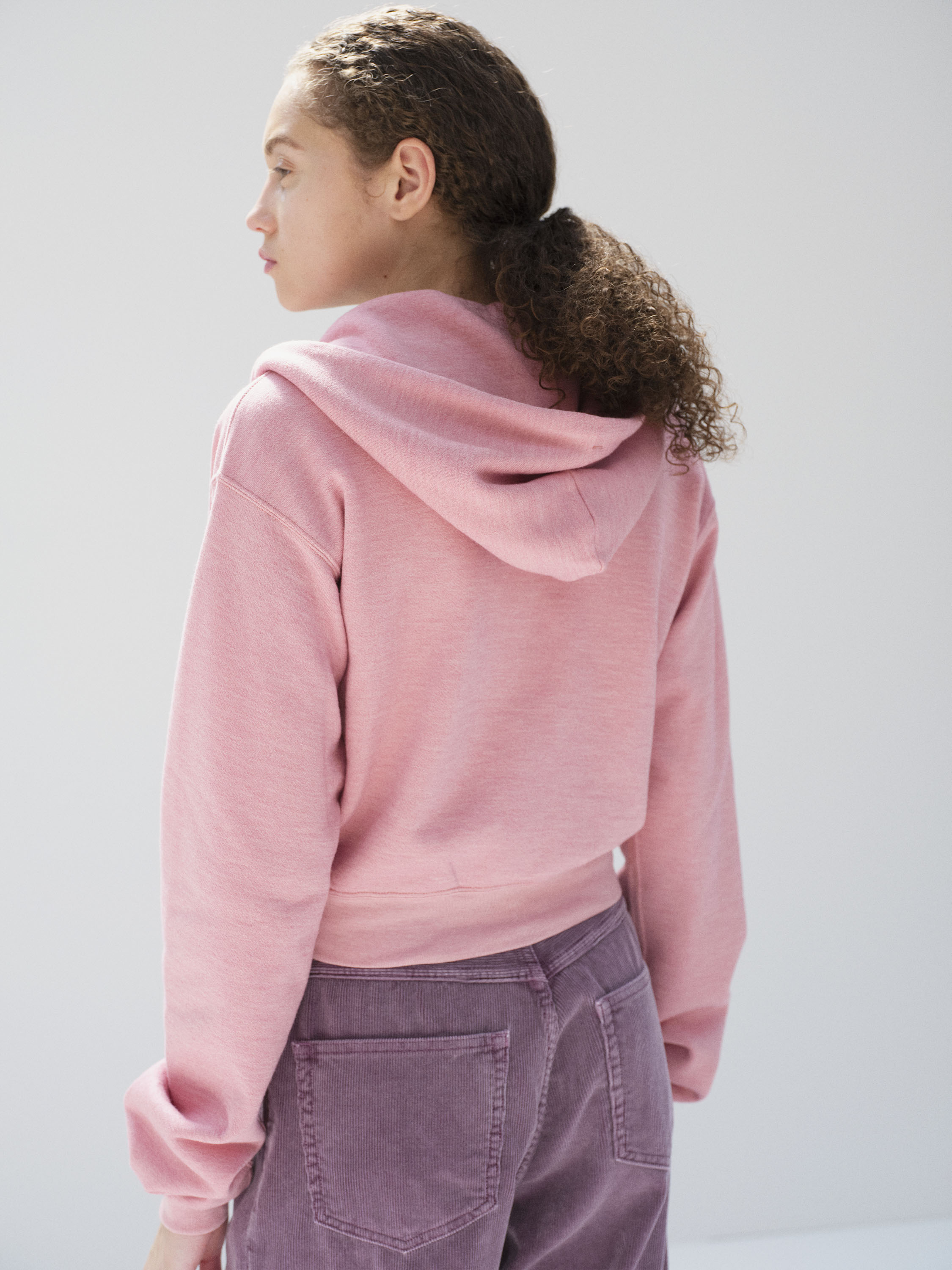 HIGH-TWIST COMPACT SWEAT ZIP PARKA 詳細画像 TOP PINK 4