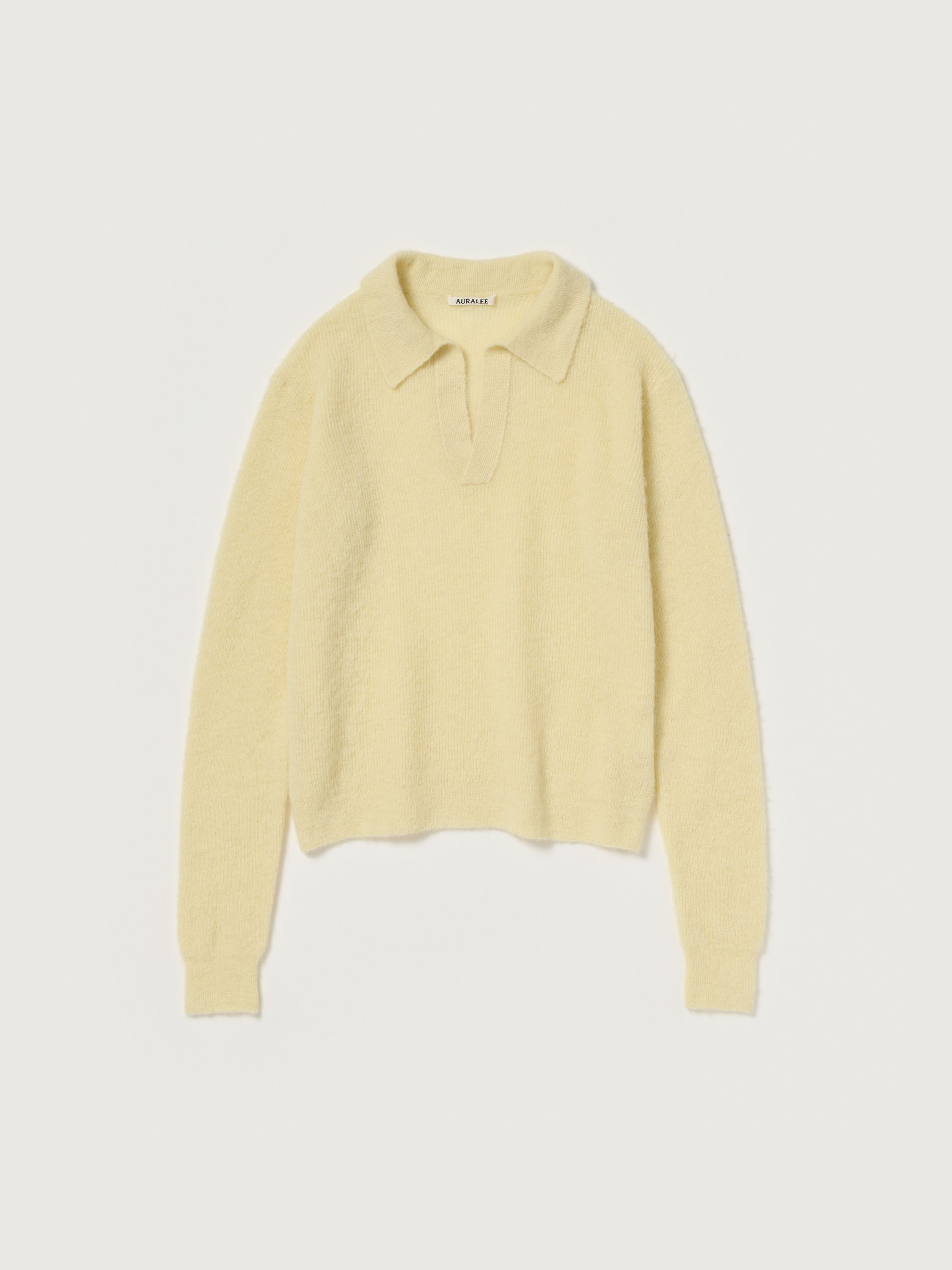 BABY SURI ALPACA SHEER KNIT SKIPPER POLO 詳細画像 ECRU 5
