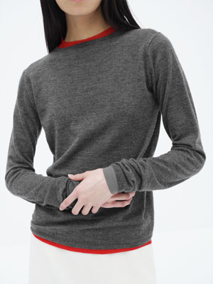 HIGH GAUGE SOFT CASHMERE KNIT P/O
