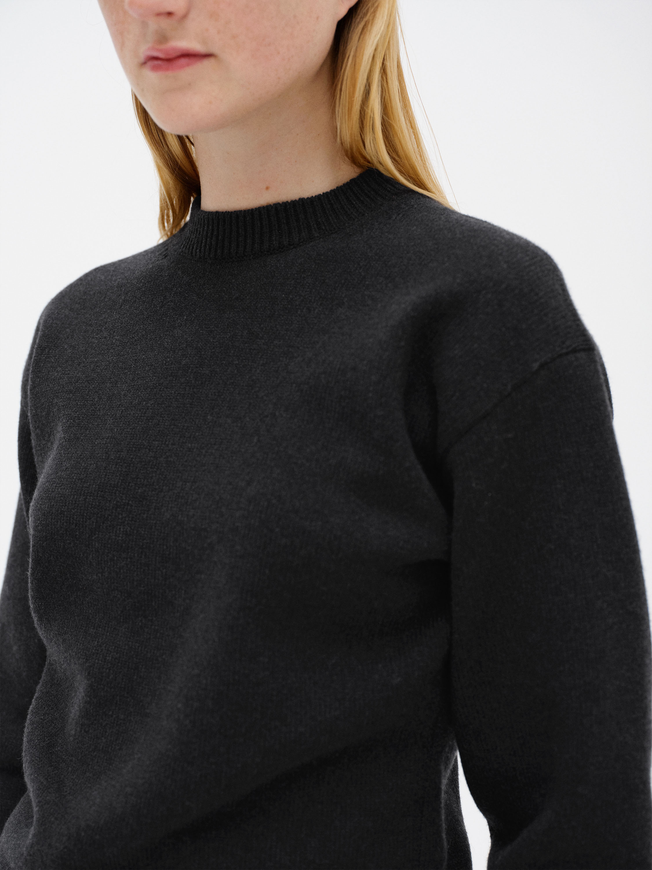 SUPER FINE WOOL KNIT P/O 詳細画像 TOP BLACK 3