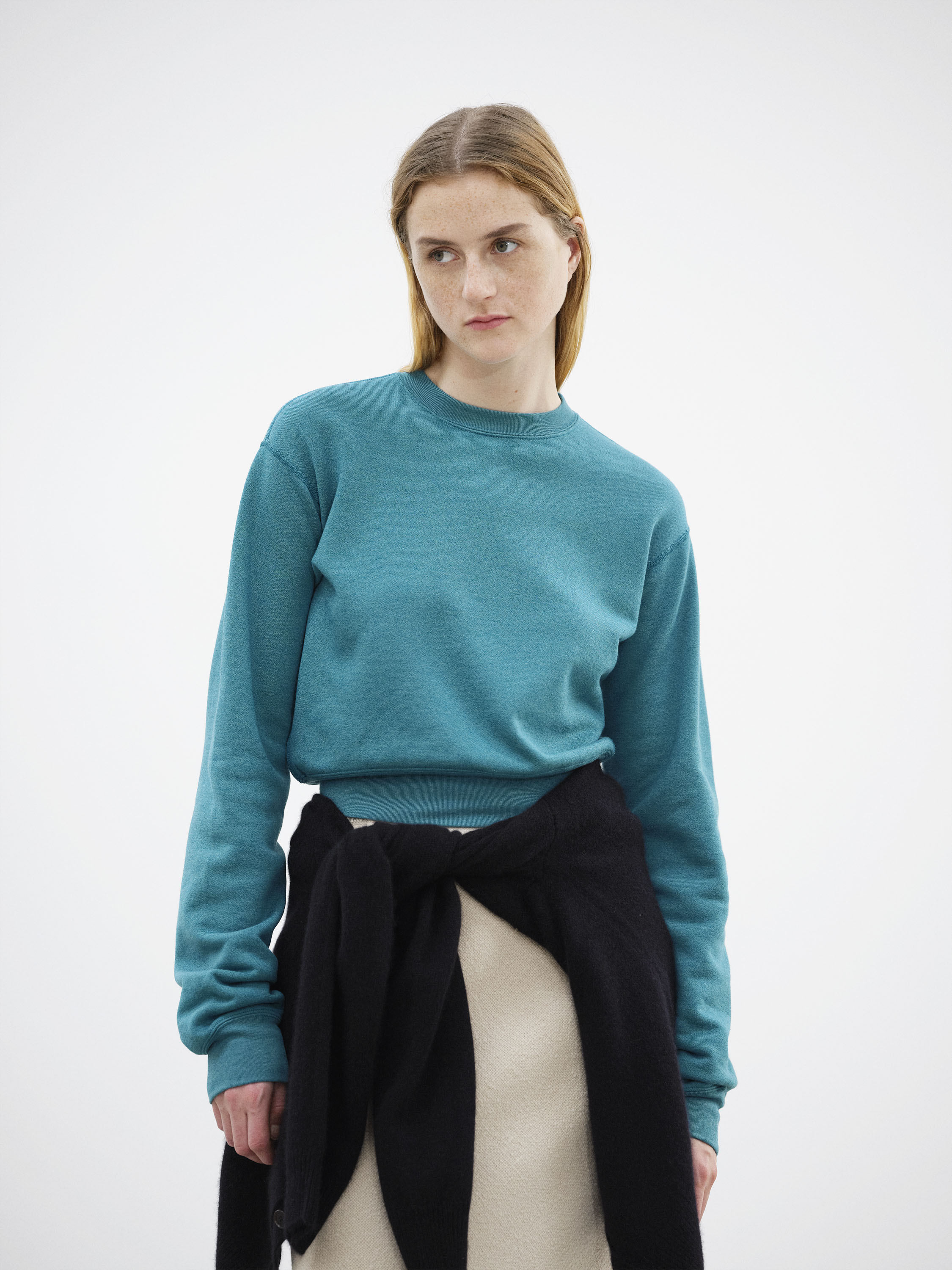 HIGH-TWIST COMPACT SWEAT P/O 詳細画像 TOP BLUE 2