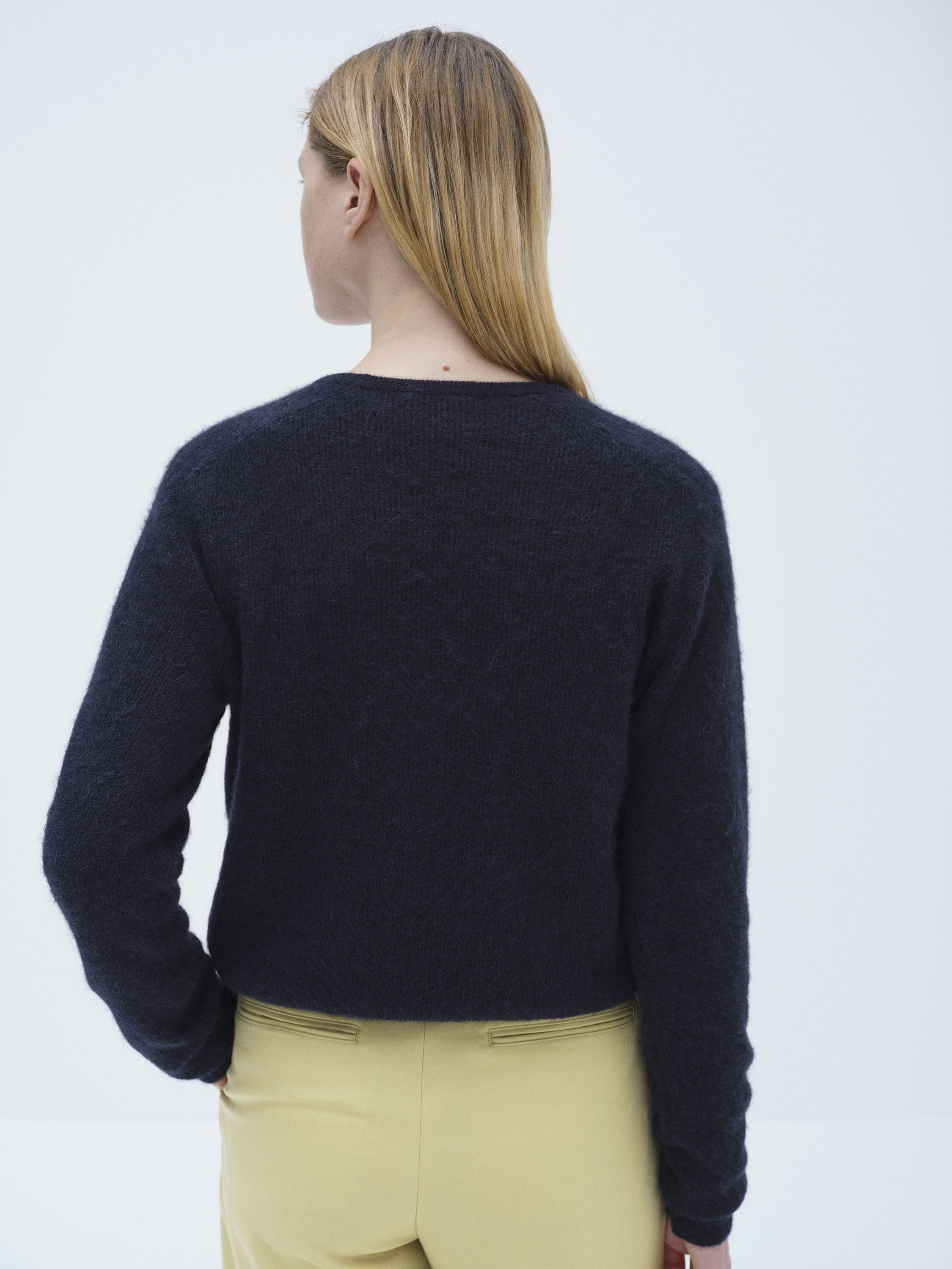 BABY SURI ALPACA SHEER KNIT P/O 詳細画像 NAVY 4