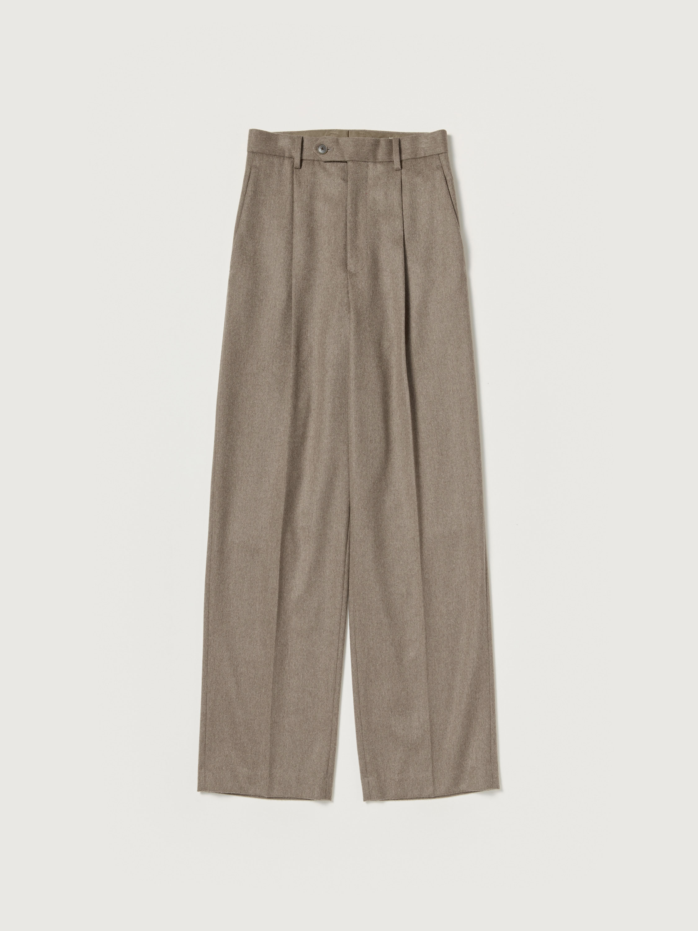 CASHMERE MOLESKIN TWO-TUCK SLACKS - AURALEE Official Website