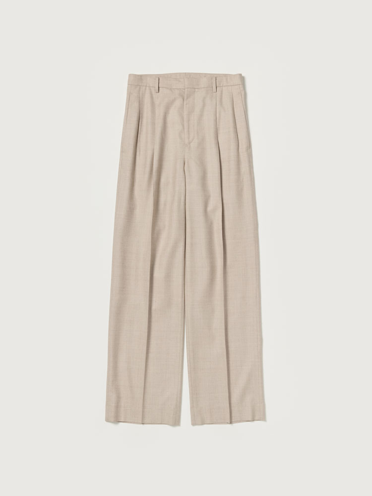 SUPER LIGHT WOOL TWO-TUCK SLACKS - AURALEE Official Website