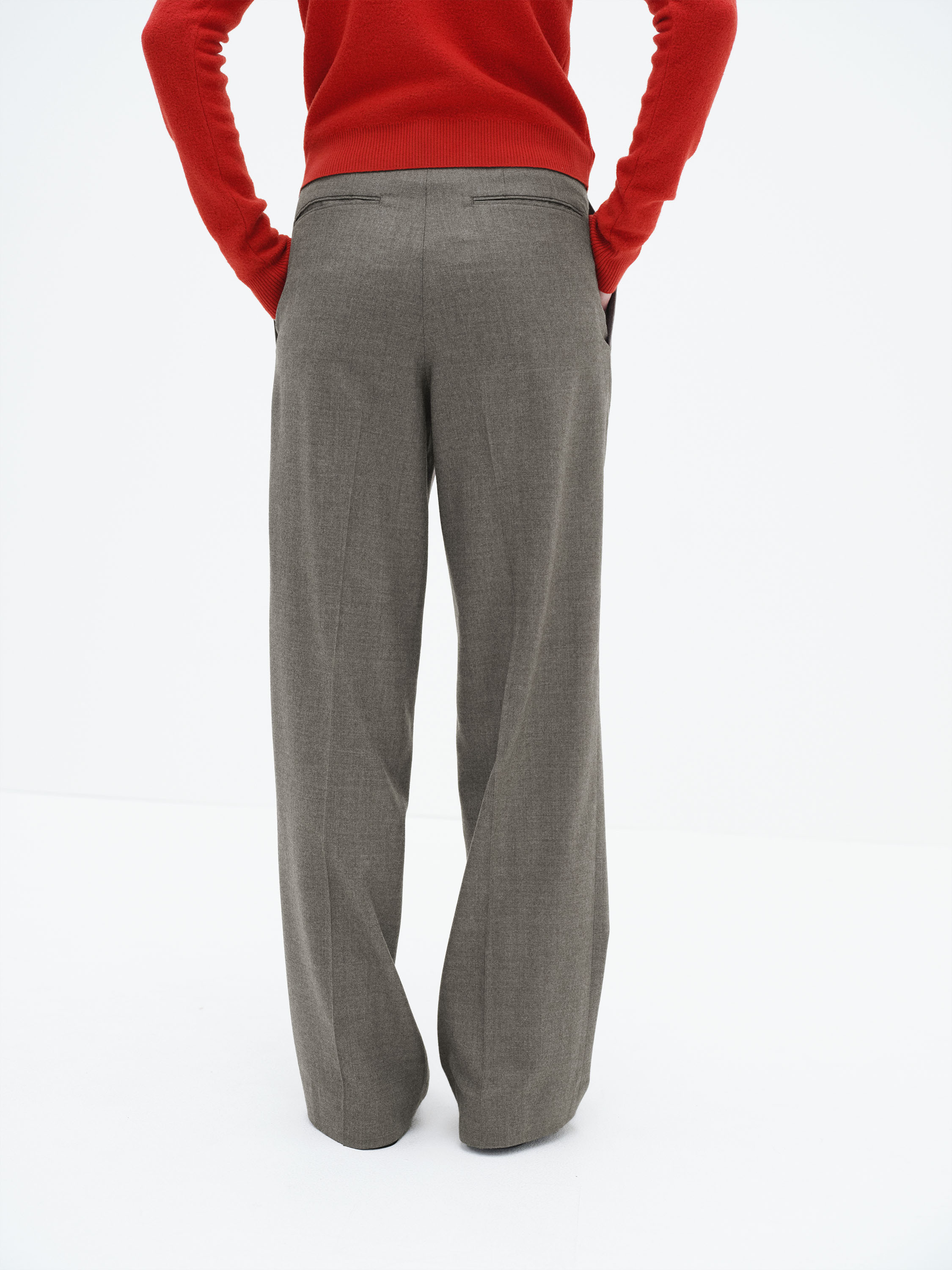 SUPER LIGHT WOOL TWO-TUCK SLACKS 詳細画像 TOP BROWN 4