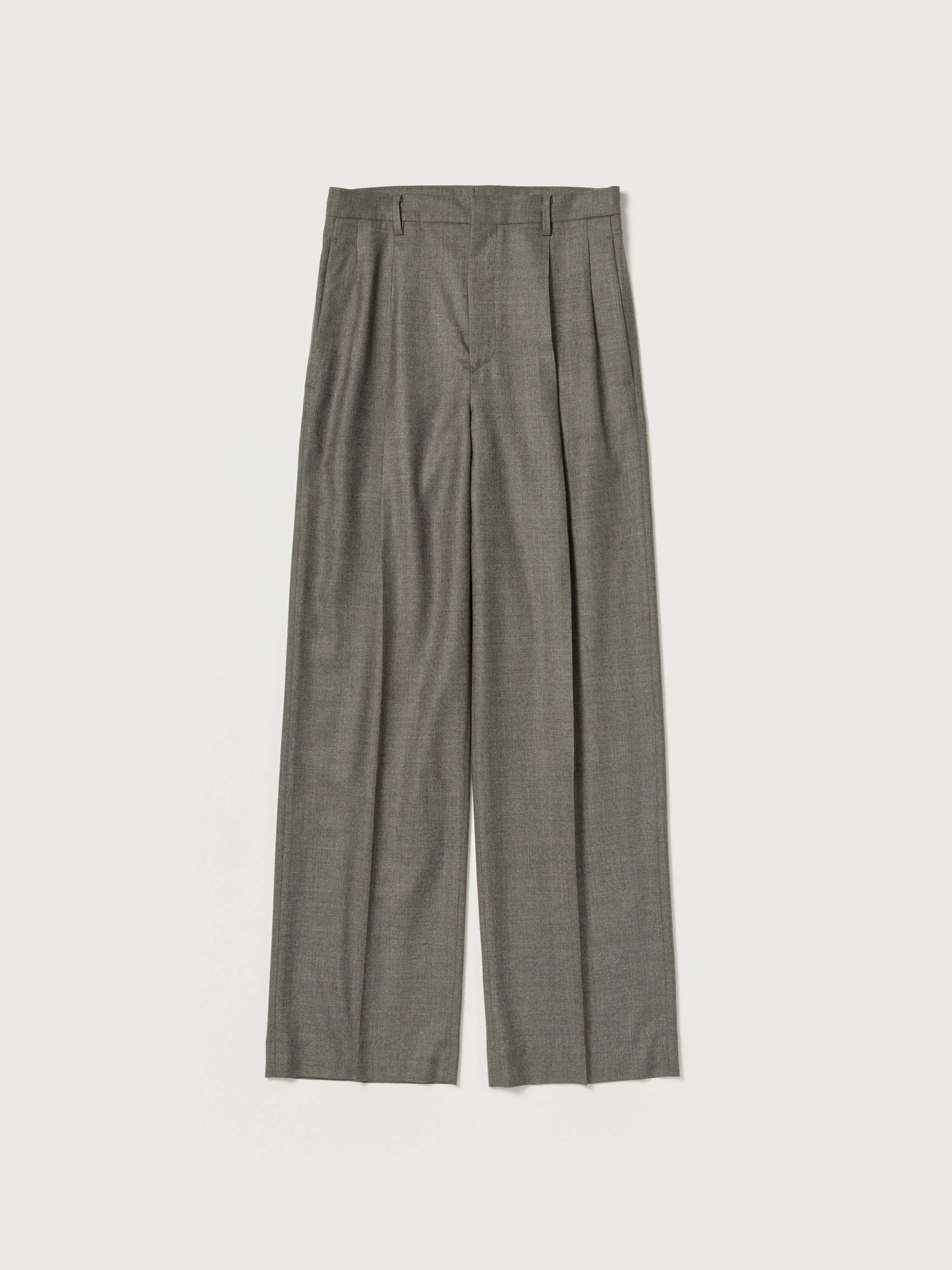 SUPER LIGHT WOOL TWO-TUCK SLACKS 詳細画像 TOP BROWN 5