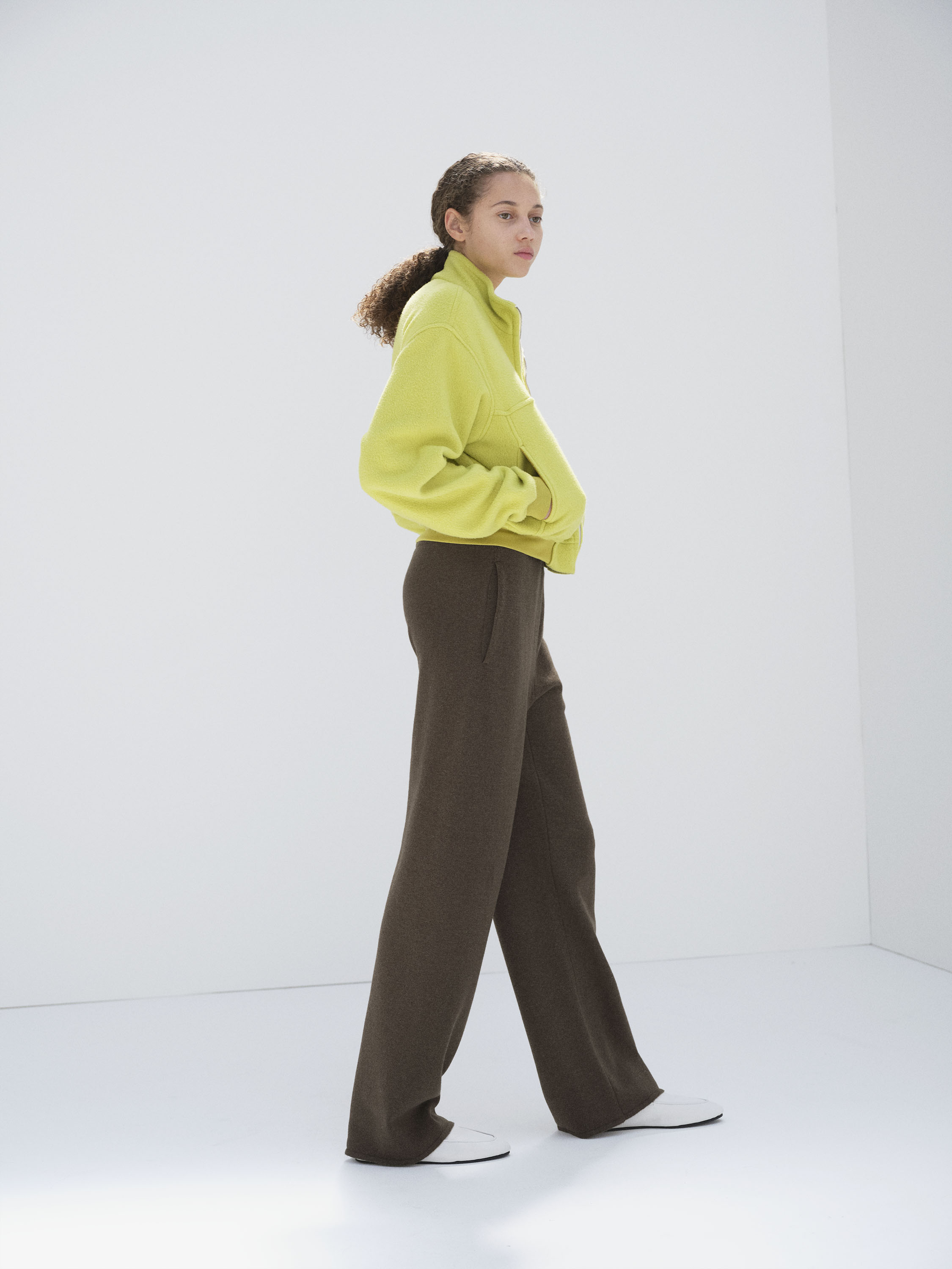 SUPER FINE WOOL KNIT PANTS 詳細画像 TOP BROWN 2