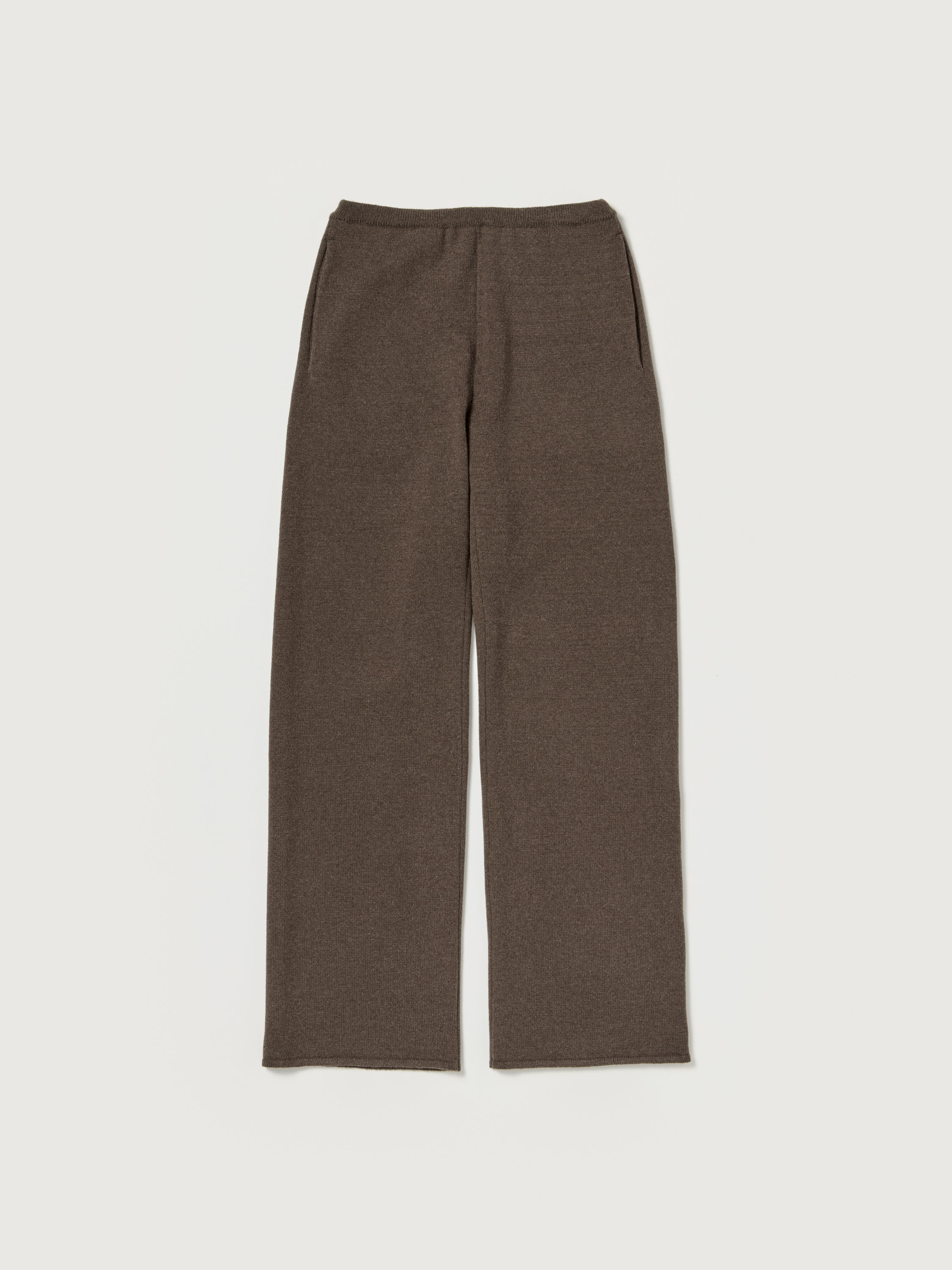 SUPER FINE WOOL KNIT PANTS 詳細画像 TOP BROWN 5