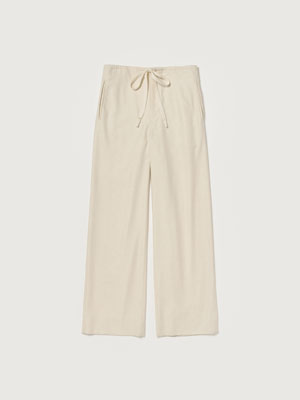 WOOL FULLING FLANNEL DRAWSTRING PANTS