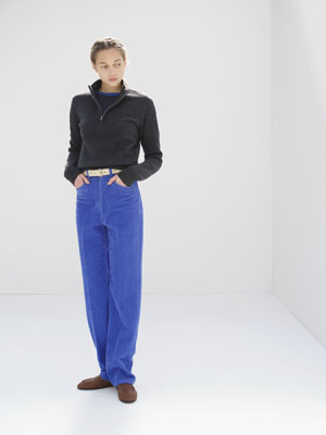 WOOL CASHMERE CORDUROY 5P PANTS