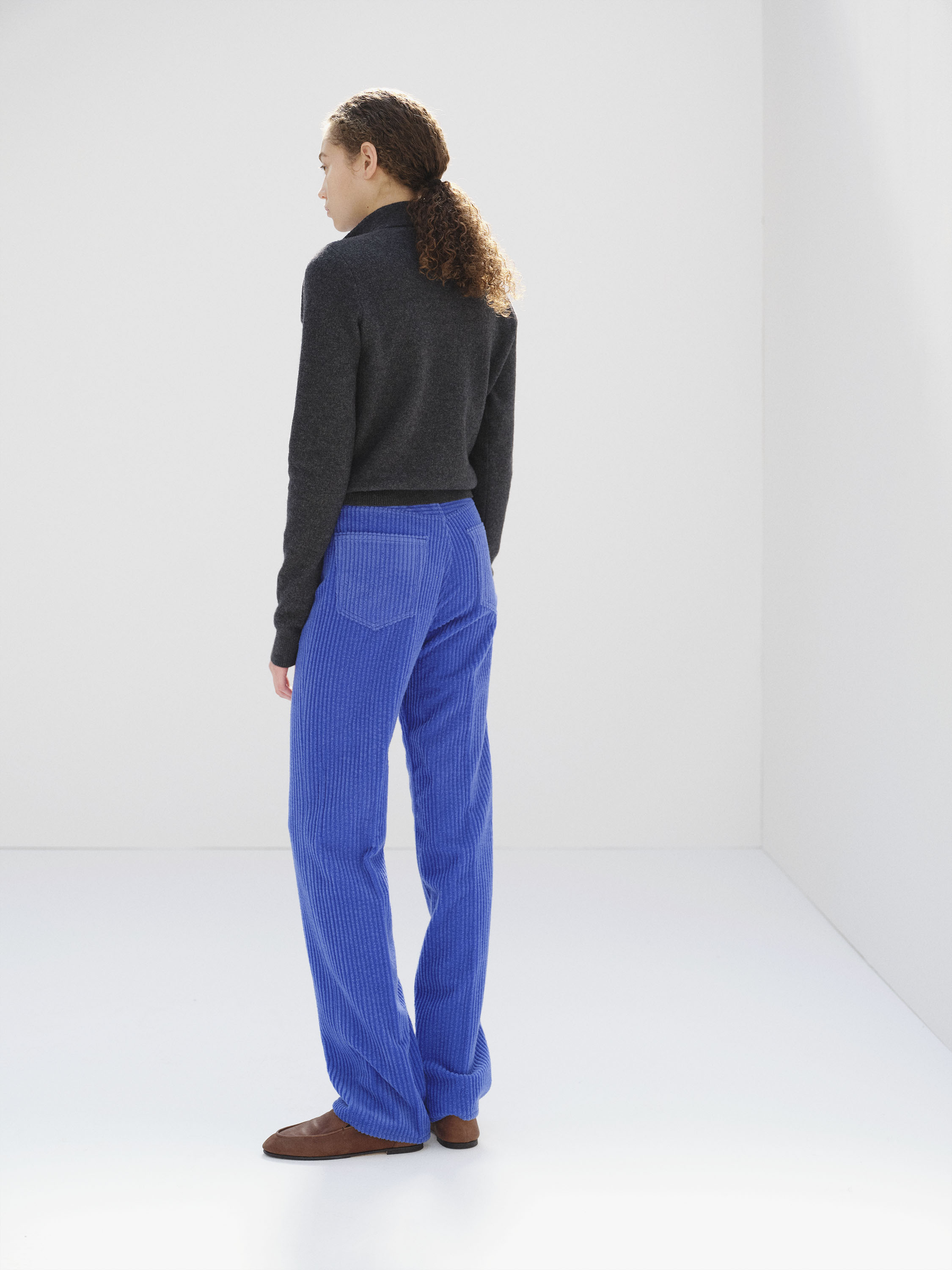 WOOL CASHMERE CORDUROY 5P PANTS 詳細画像 ROYAL BLUE 5