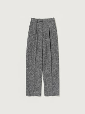 HOMESPUN TWEED ONE-TUCK SLACKS