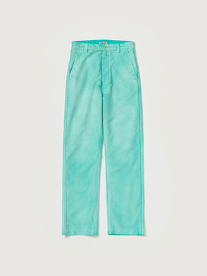 GARMENT-DYED ORGANIC COTTON HEAVY MOLESKIN PANTS