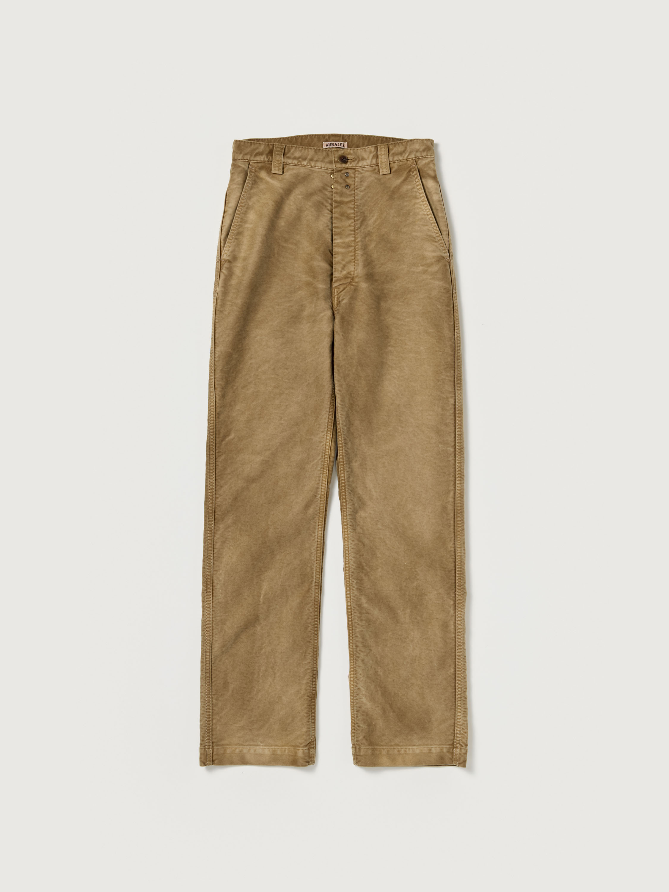 GARMENT-DYED ORGANIC COTTON HEAVY MOLESKIN PANTS 詳細画像 FADED BROWN 1