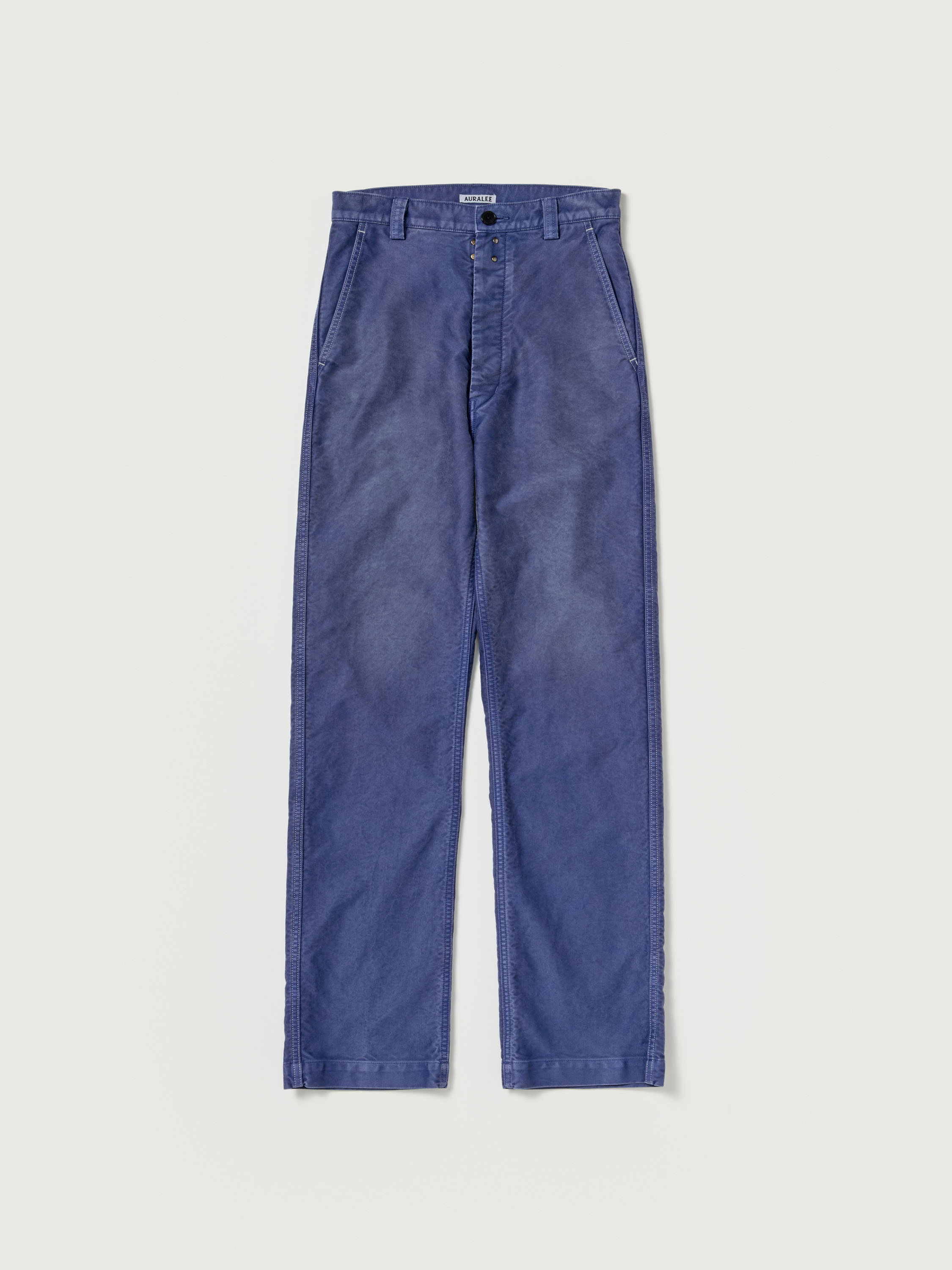 GARMENT-DYED ORGANIC COTTON HEAVY MOLESKIN PANTS 詳細画像 FADED NAVY 5