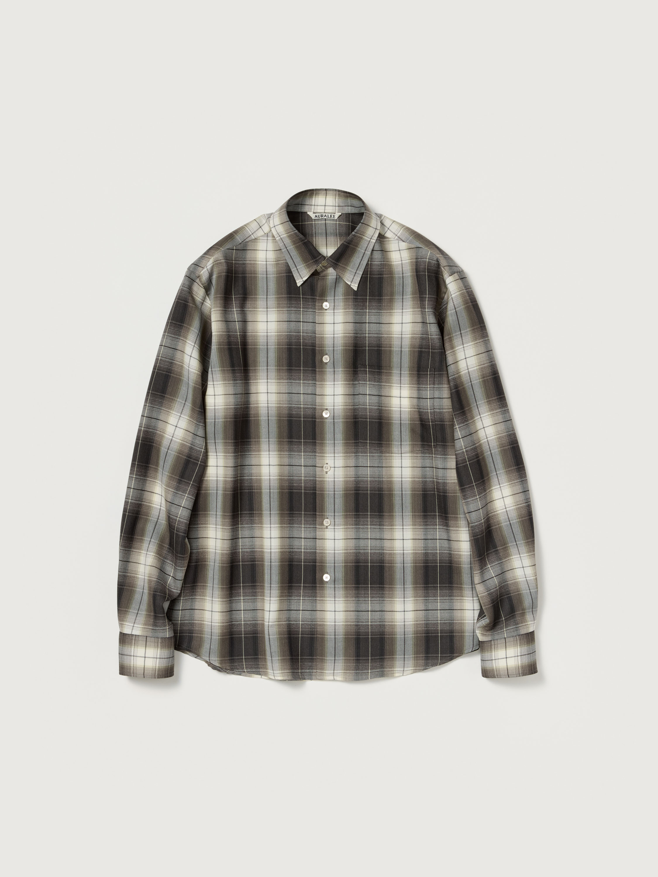 SUPER LIGHT WOOL CHECK SHIRT - AURALEE Official Website