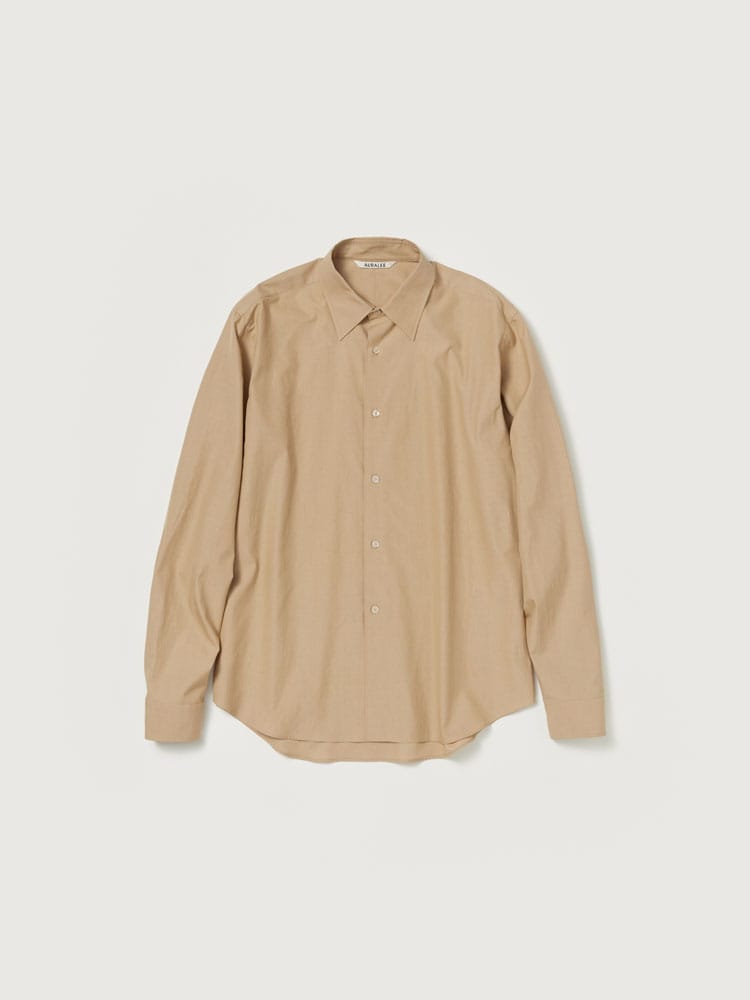 WASHED FINX TWILL SHIRT - AURALEE Official Website