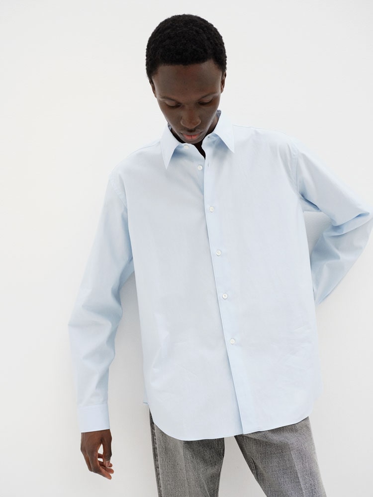 WASHED FINX TWILL SHIRT - AURALEE Official Website
