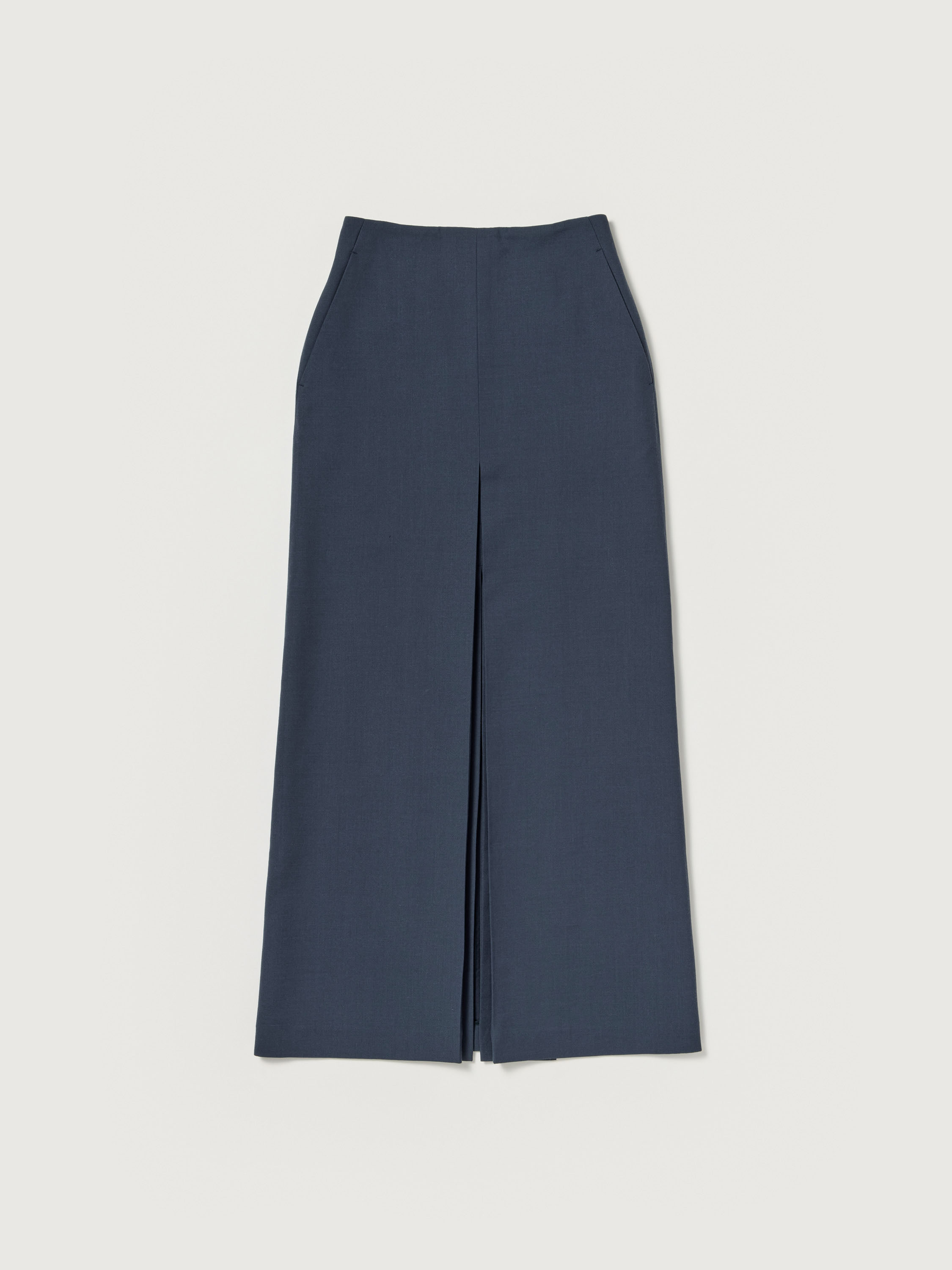 TENSE WOOL DOUBLE CLOTH SLIT SKIRT 詳細画像 LIGHT NAVY 5