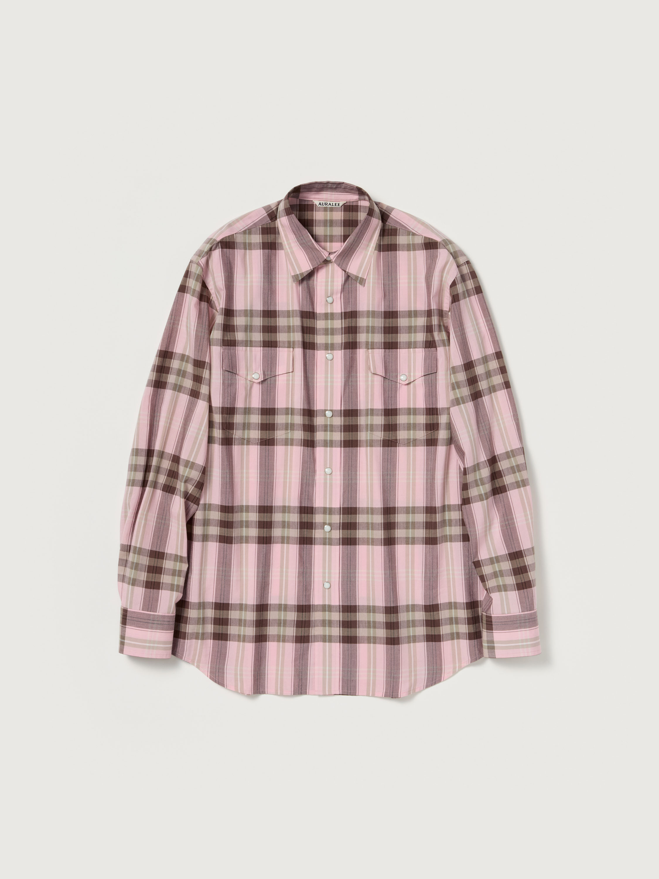 HIGH TWIST COTTON SILK CHECK SHIRT - AURALEE Official Website