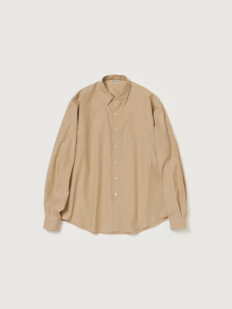 トップス AURALEE WASHED FINX TWILL BIG SHIRTS WASHED FINX TWILL BIG SHIRT - AURALEE Official Website