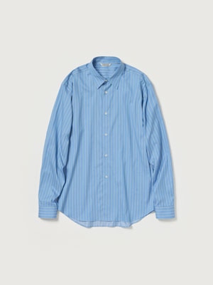 COTTON SILK STRIPE SHIRT