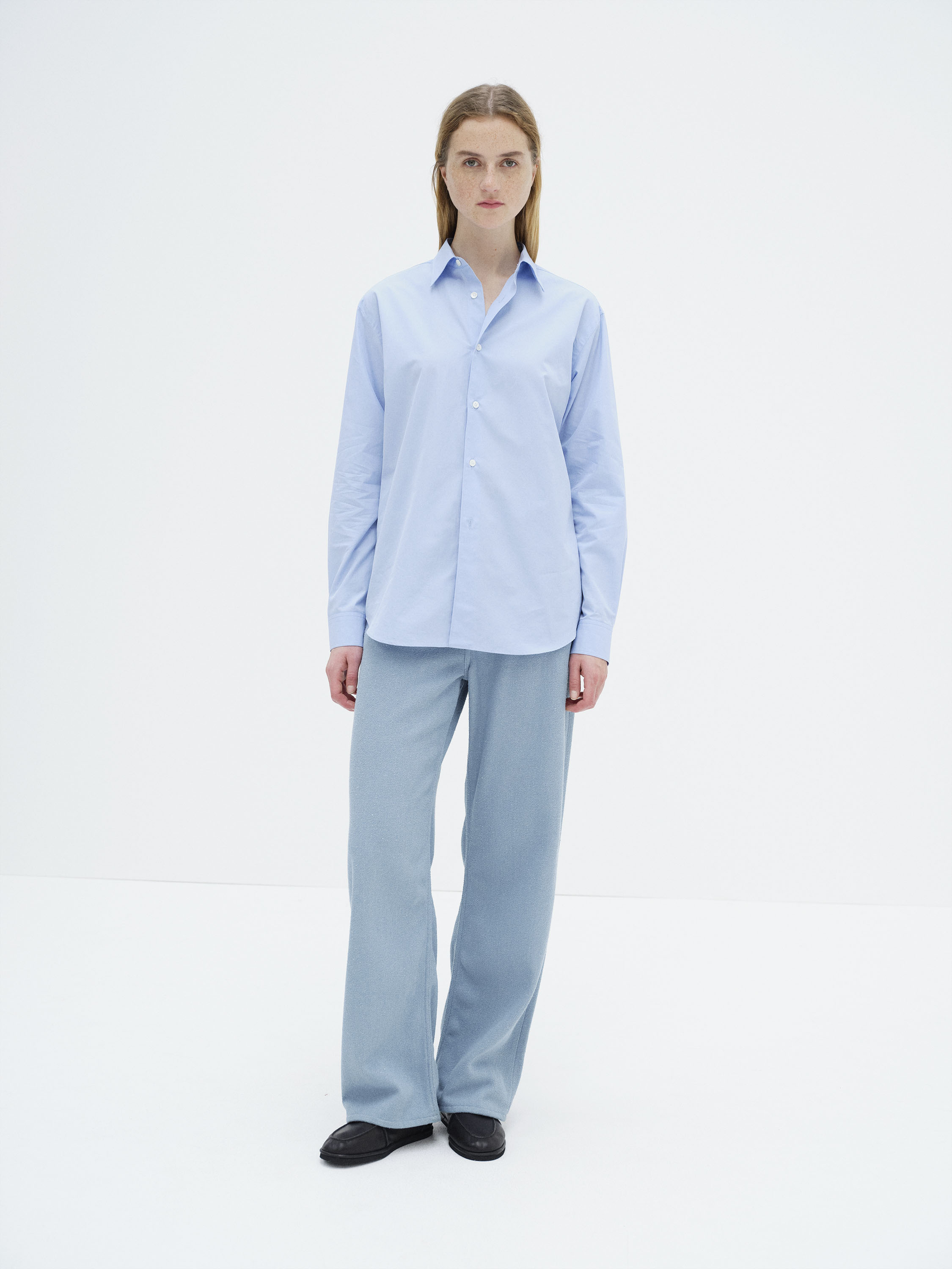 FINX LIGHT WEATHER CHAMBRAY SHIRT 詳細画像 SAX BLUE CHAMBRAY 2