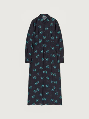 PRINTED AIRY SILK GEORGETTE DRESS